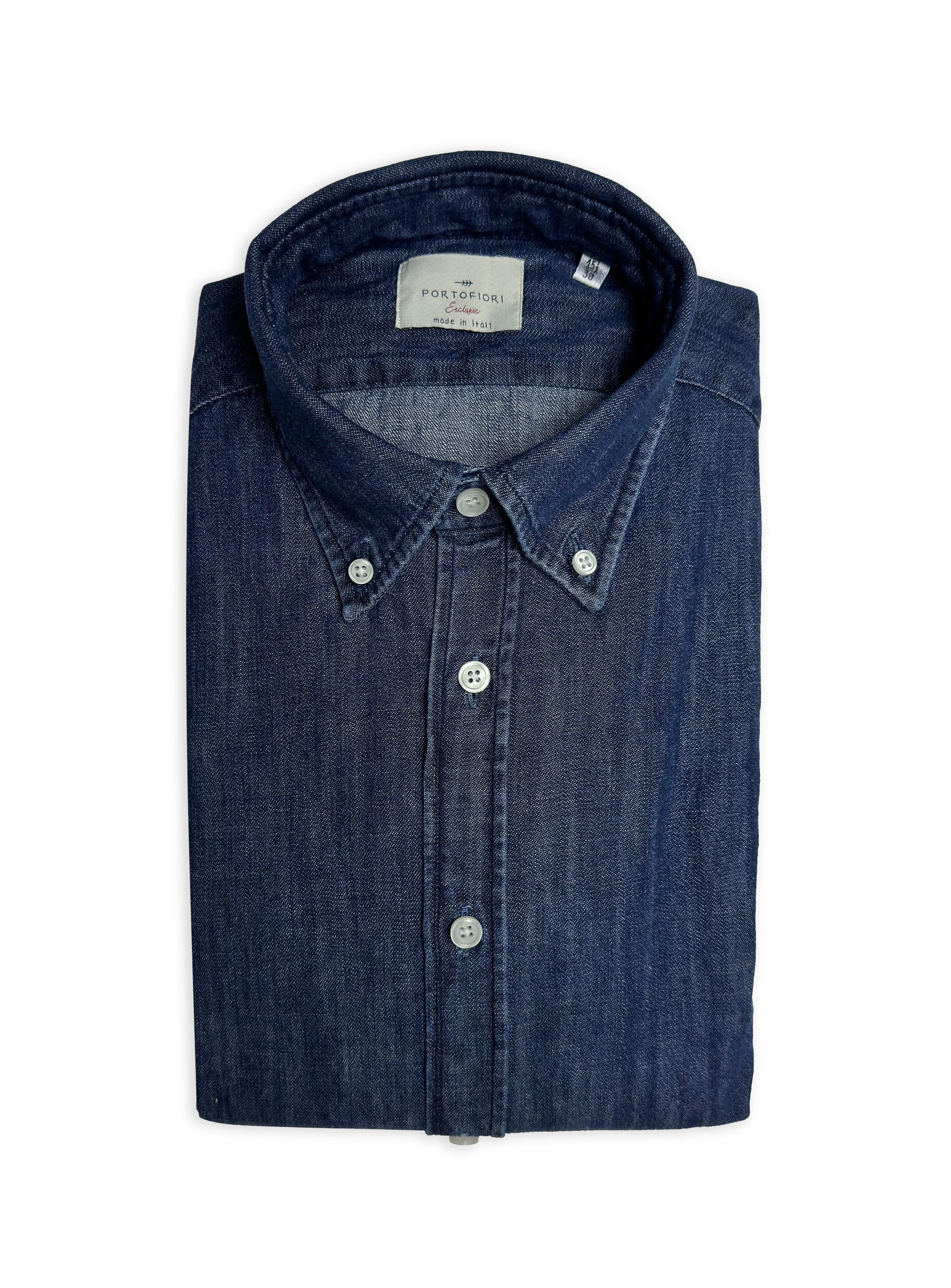 Camicia Portofiori sartoriale in cotone regular fit.