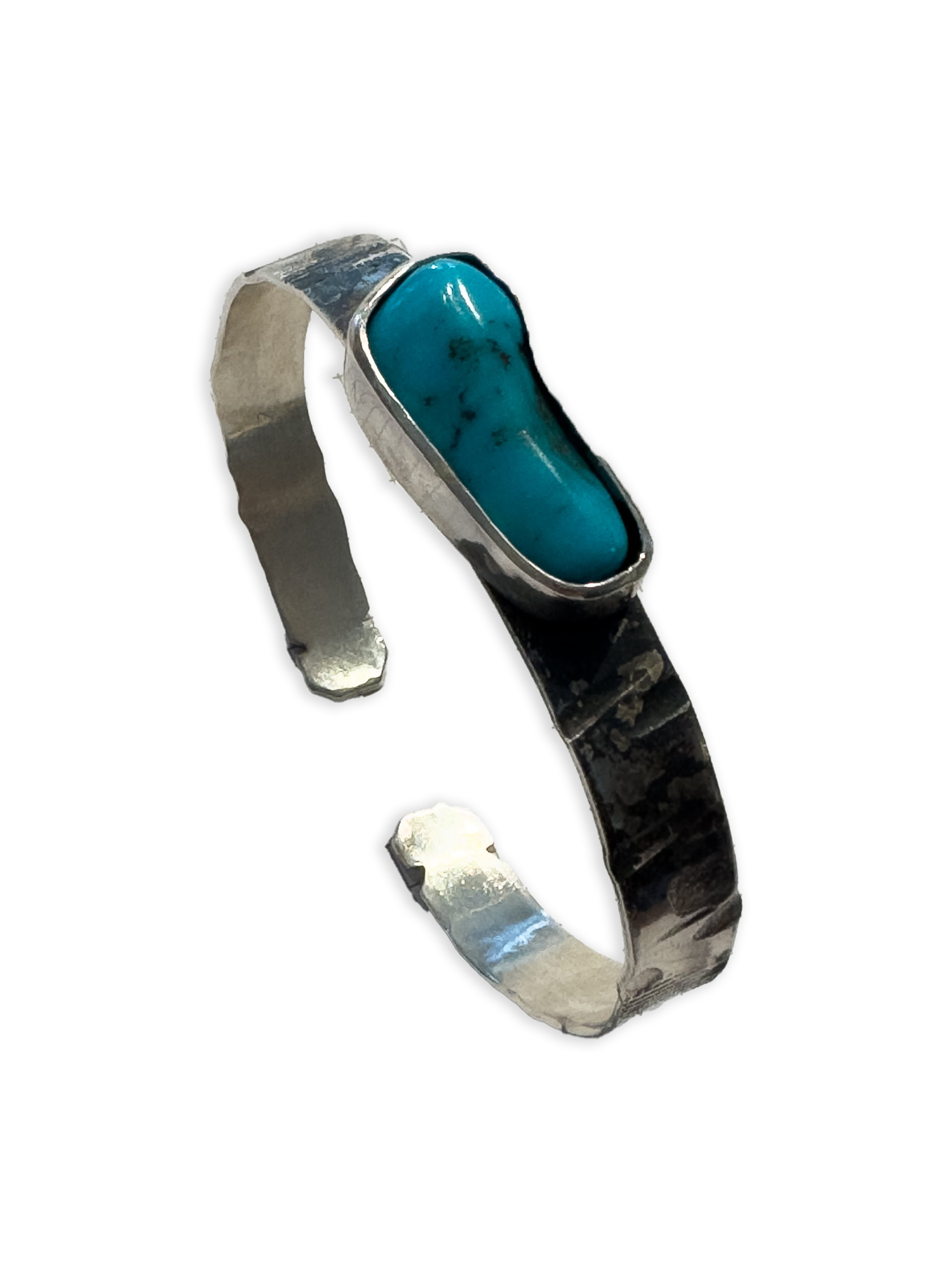 Tobacco - Bracciale Nativi Americani Argento Una Pietra