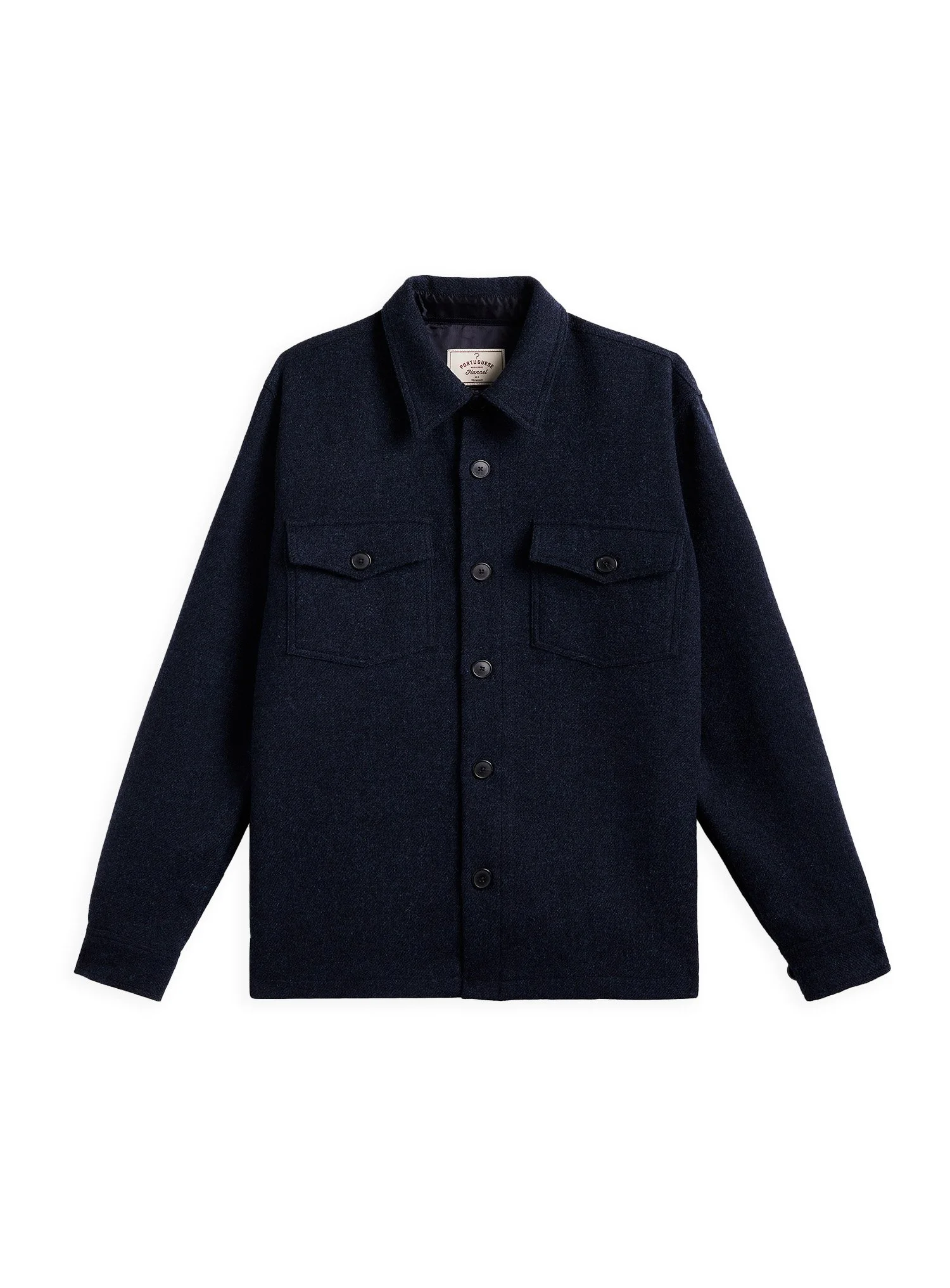 Portuguese Flannel - Overshirt Wool Field Navy