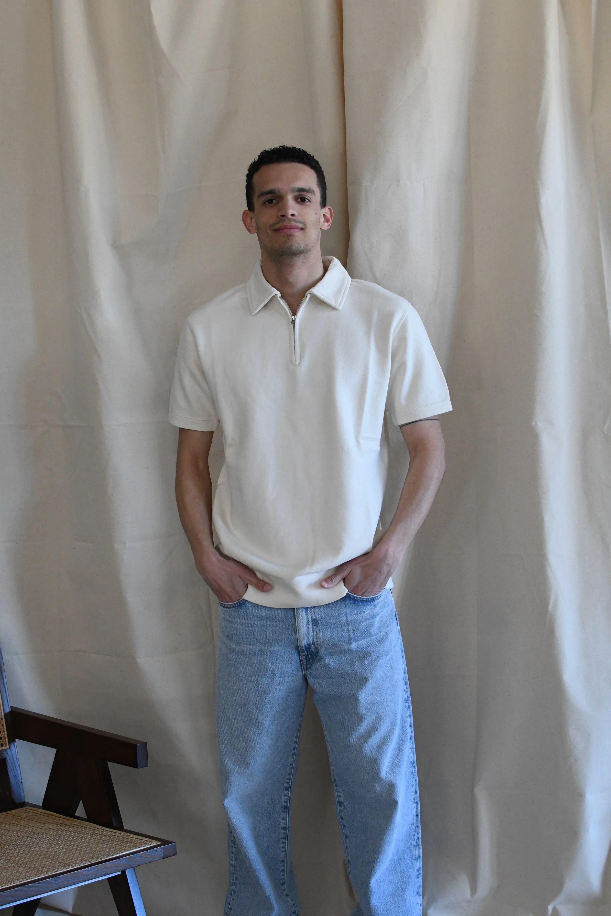 Polo Felco 1920 Nyc mezza manica in leggerissima felpa. Capo di ispirazione Heritage. Made in Japan