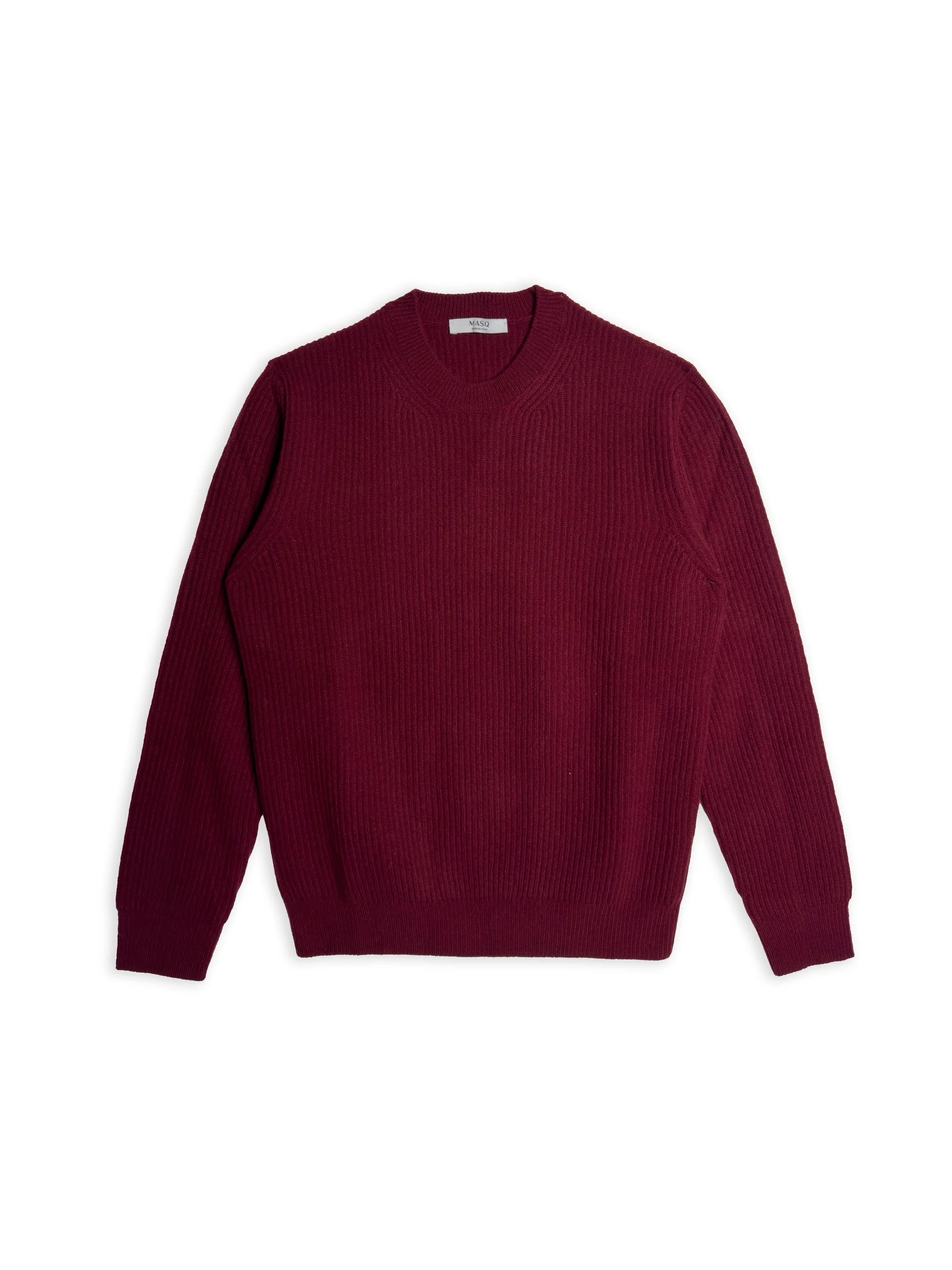 Masq - Maglia Costa Inglese Lana Bordeaux