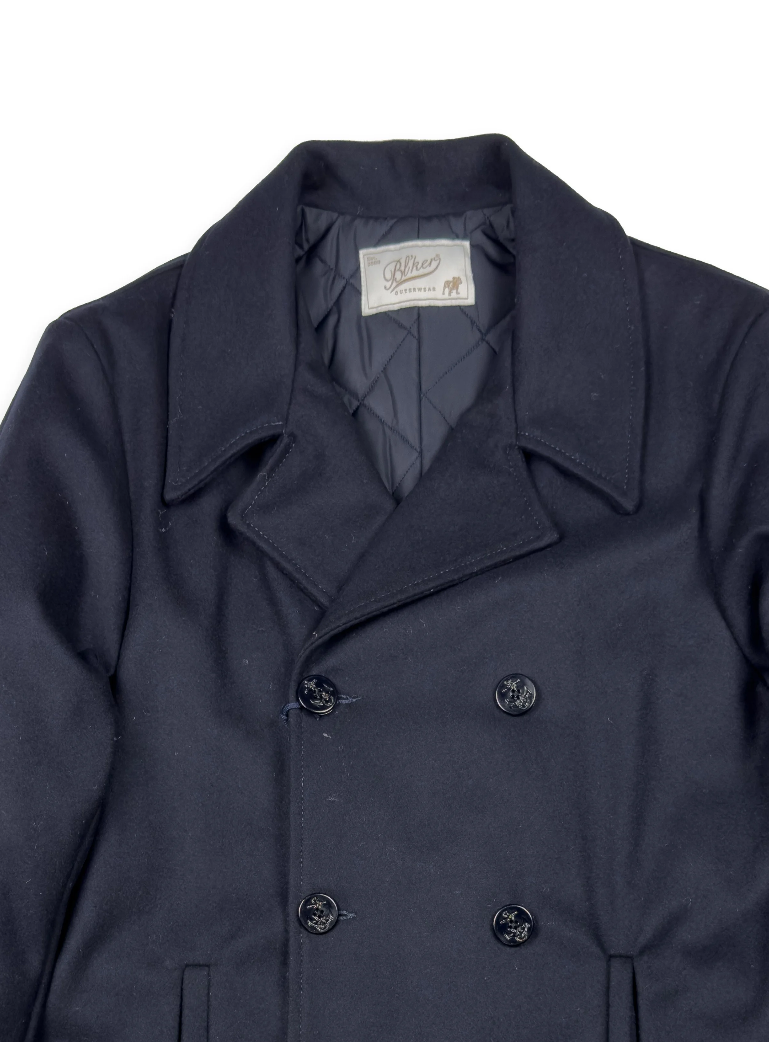 Peacoat Bl’Ker doppio petto della marina militare imbottito.
