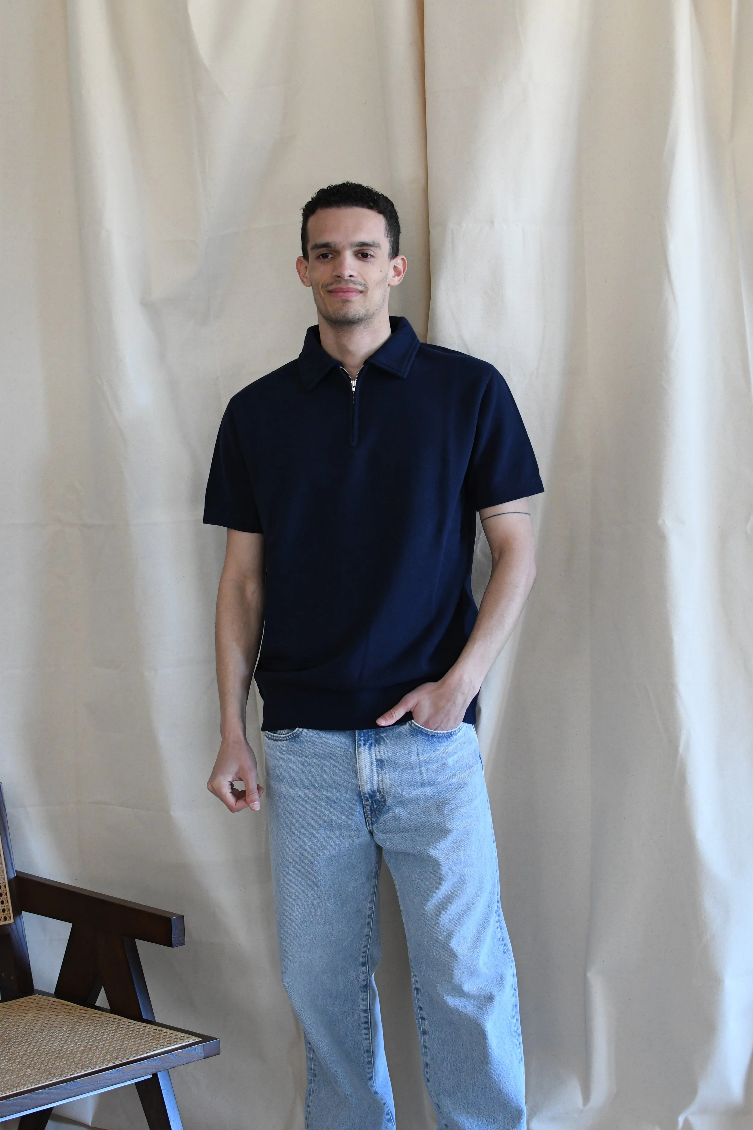 Polo Felco 1920 Nyc mezza manica in leggerissima felpa. Capo di ispirazione Heritage. Made in Japan