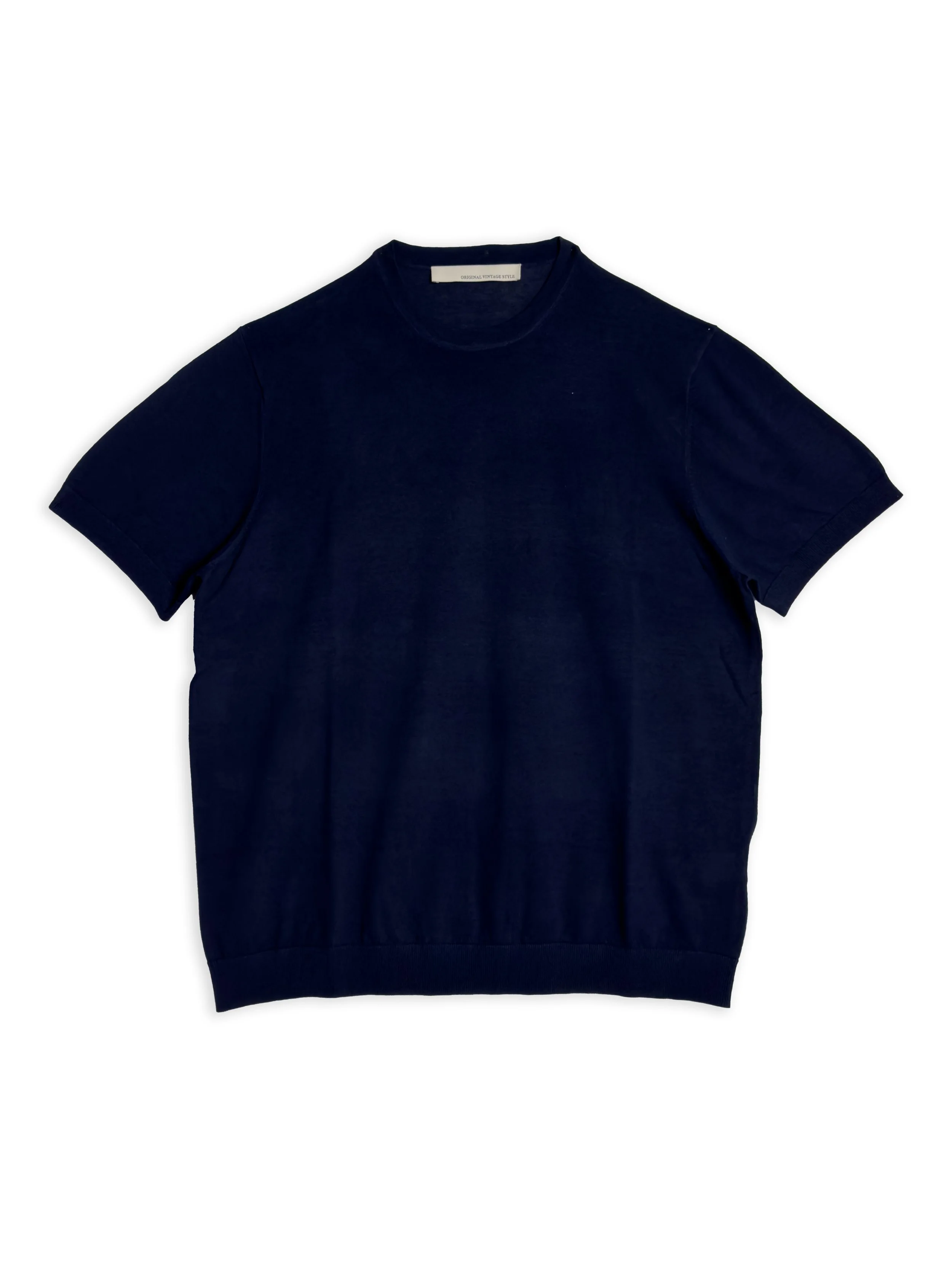 Maglia t-shirt Original Vintage Style girocollo tinta unita manica corta in cotone.