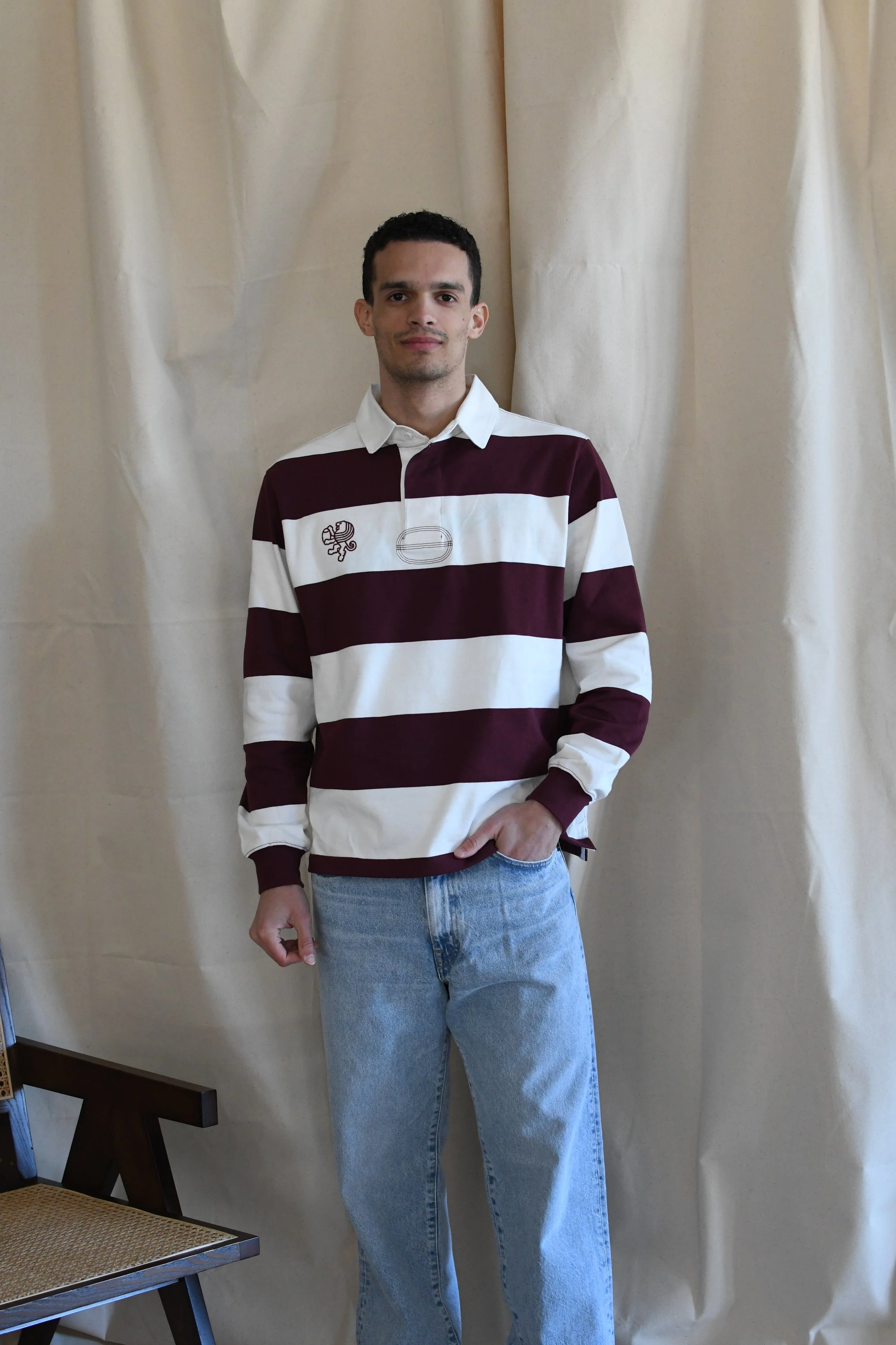 Polo Woc manica lunga heritage ispirata al classico mondo del Rugby.