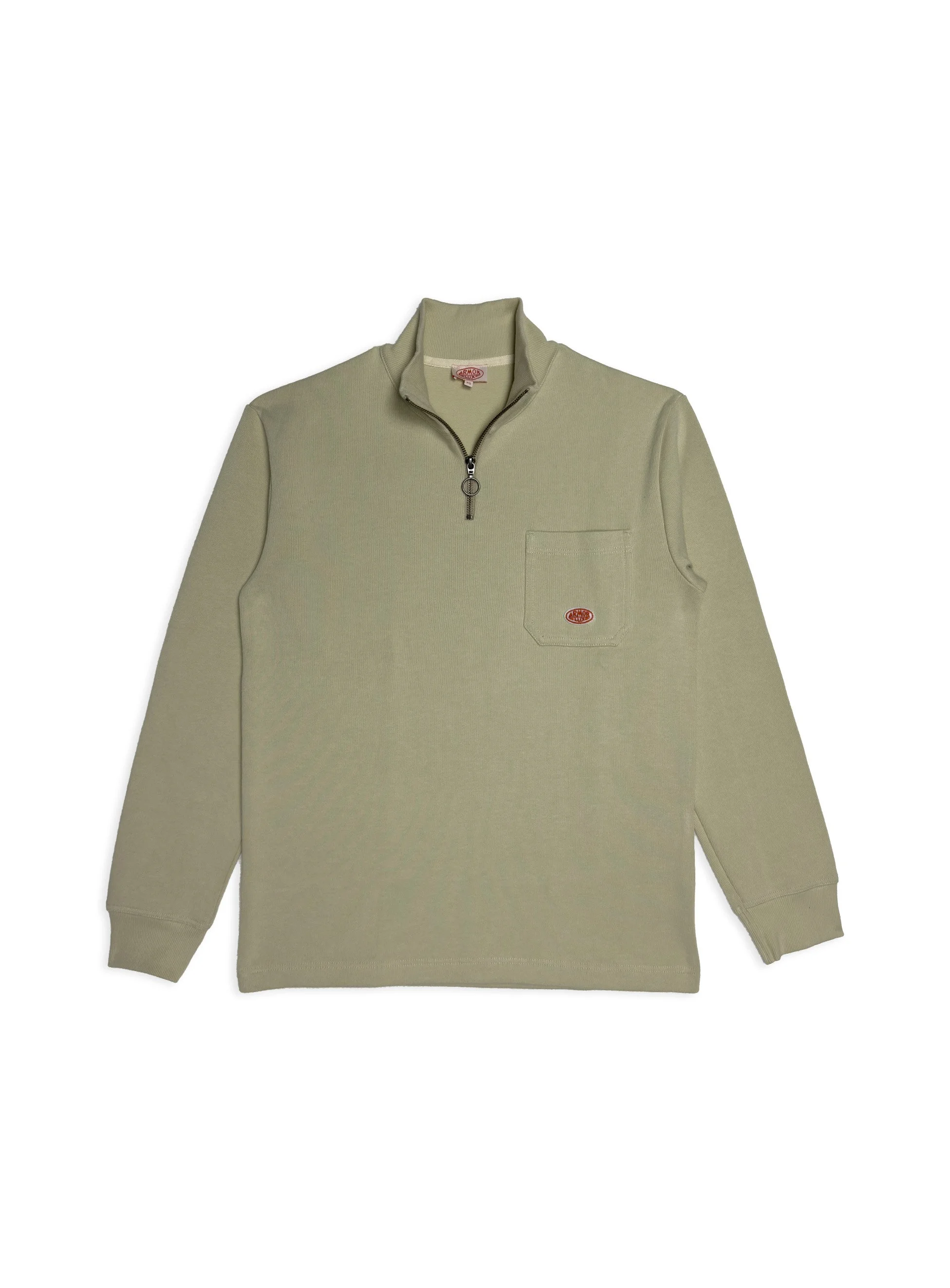 Armor Lux - Felpa Mezza Zip Kaki