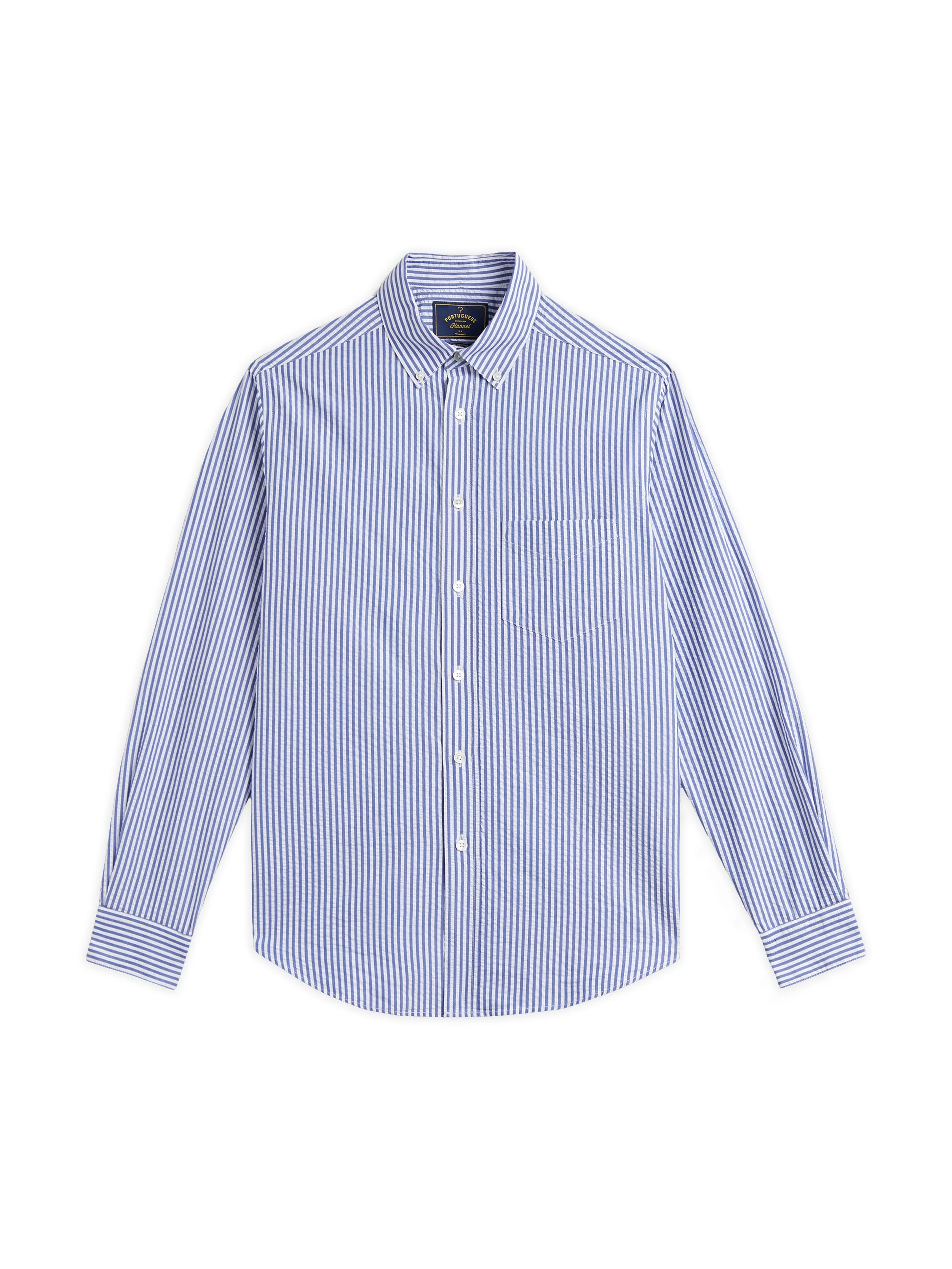 Camicia Portuguese Flannel in cotone seersucker.