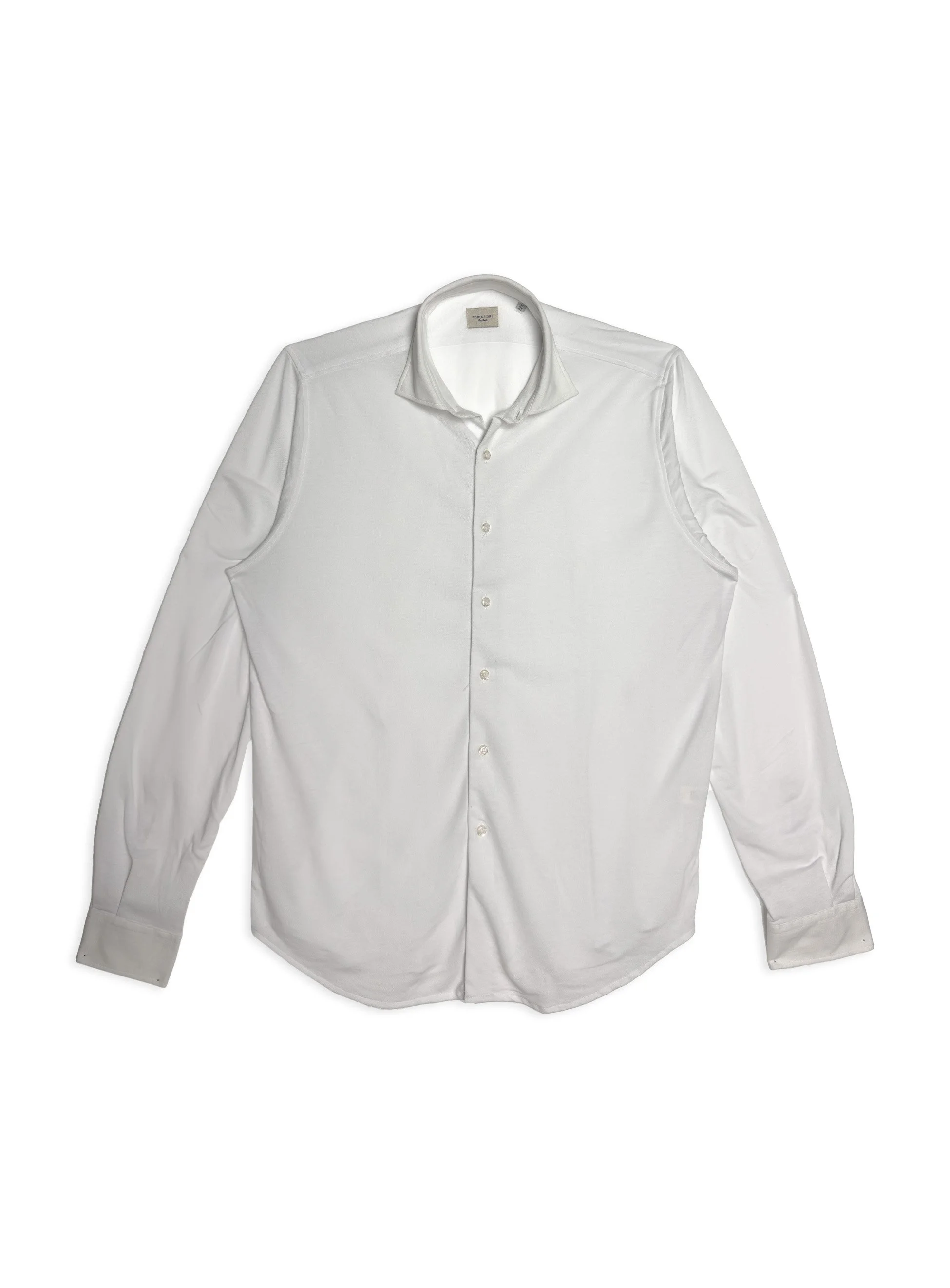 Portofiori - Camicia Jersey Bianco