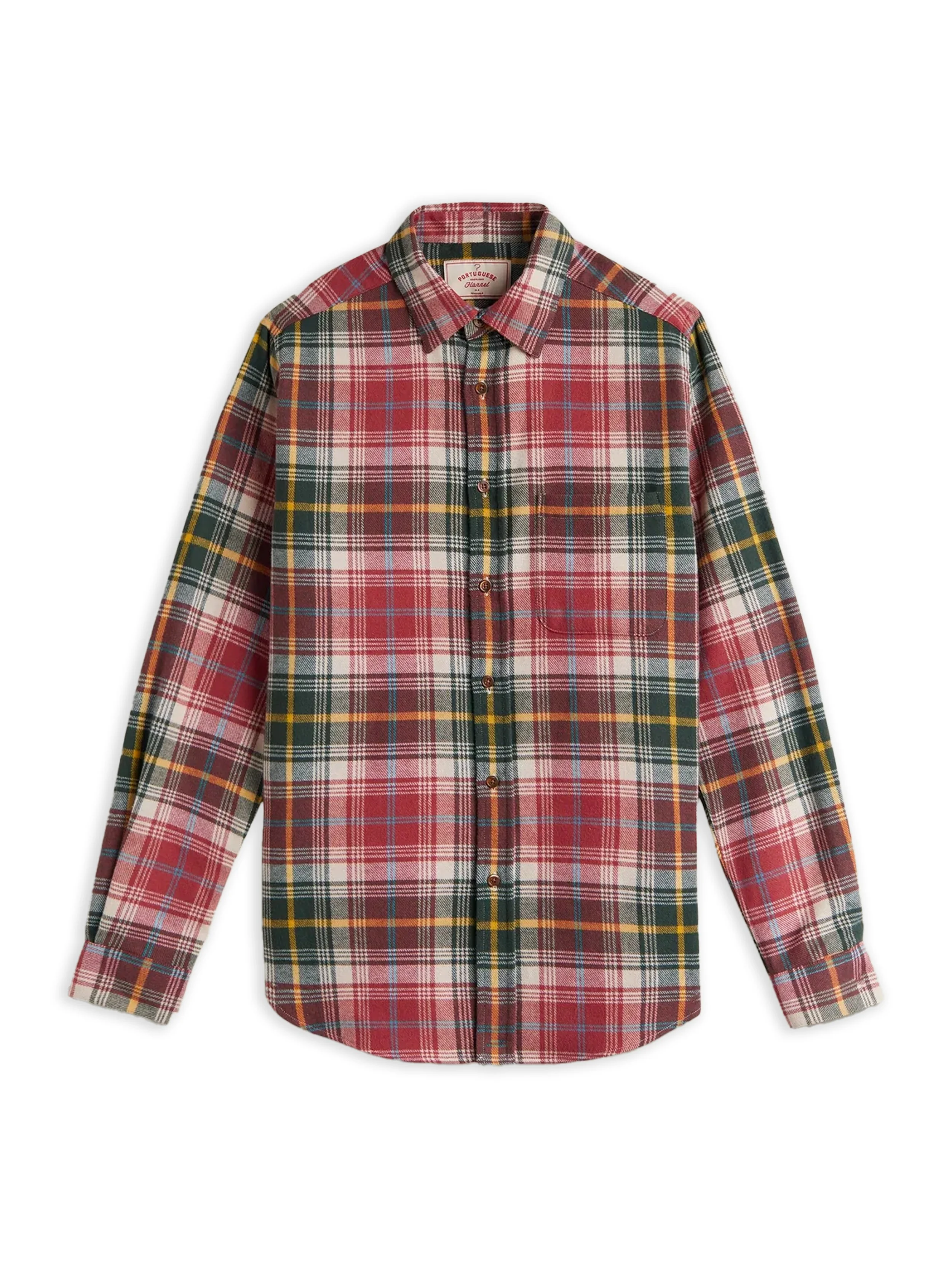 Portuguese Flannel - Camicia Alpi Rosso/Bianco