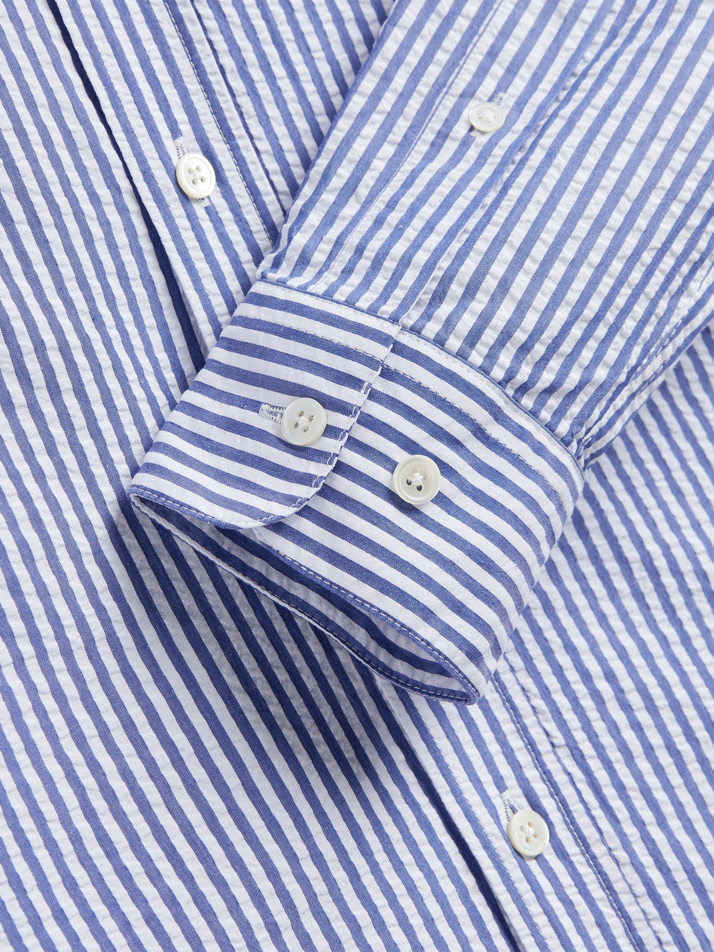 Camicia Portuguese Flannel in cotone seersucker.