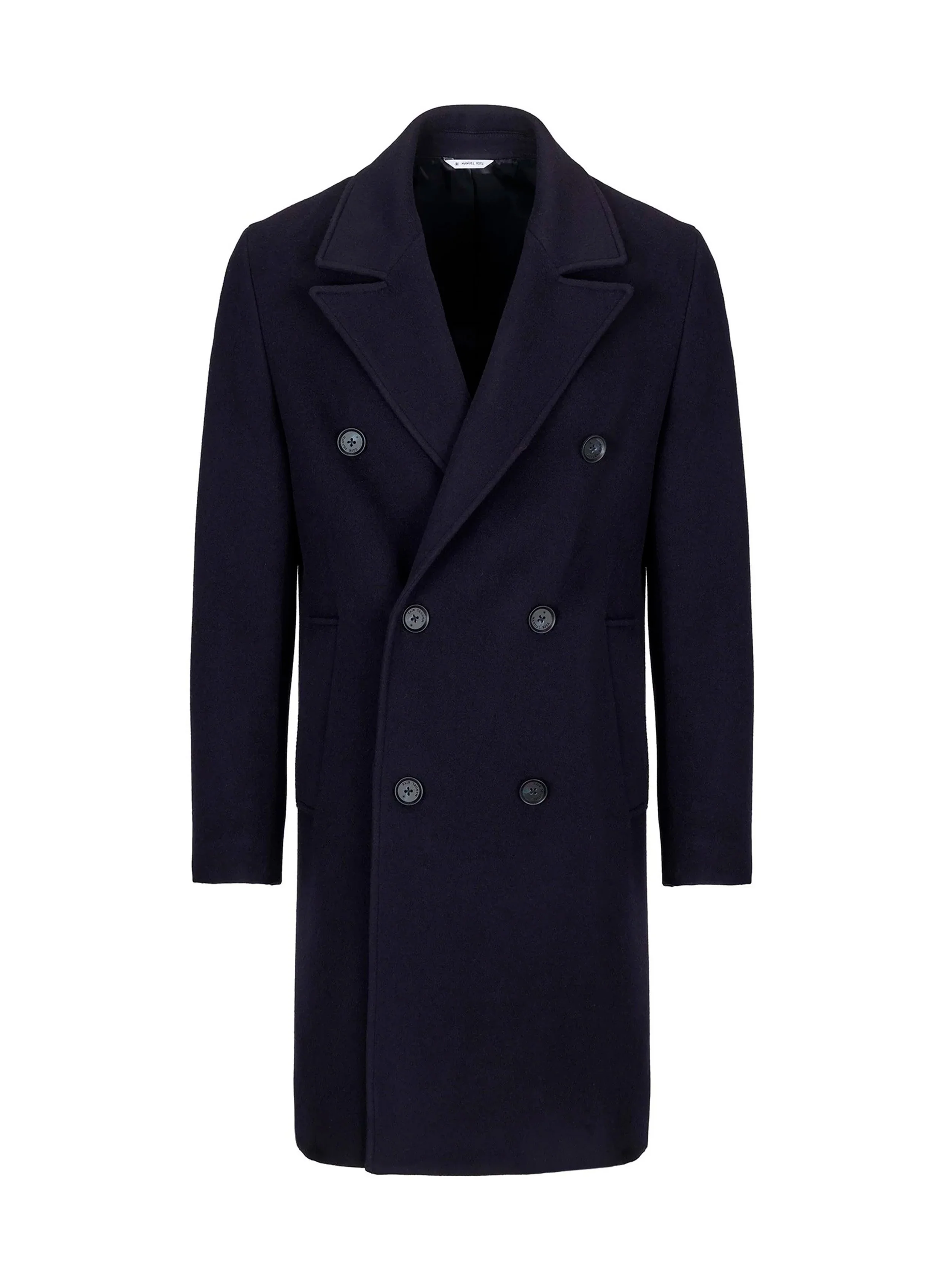 Manuel Ritz - Cappotto Doppio Petto Manteco Navy