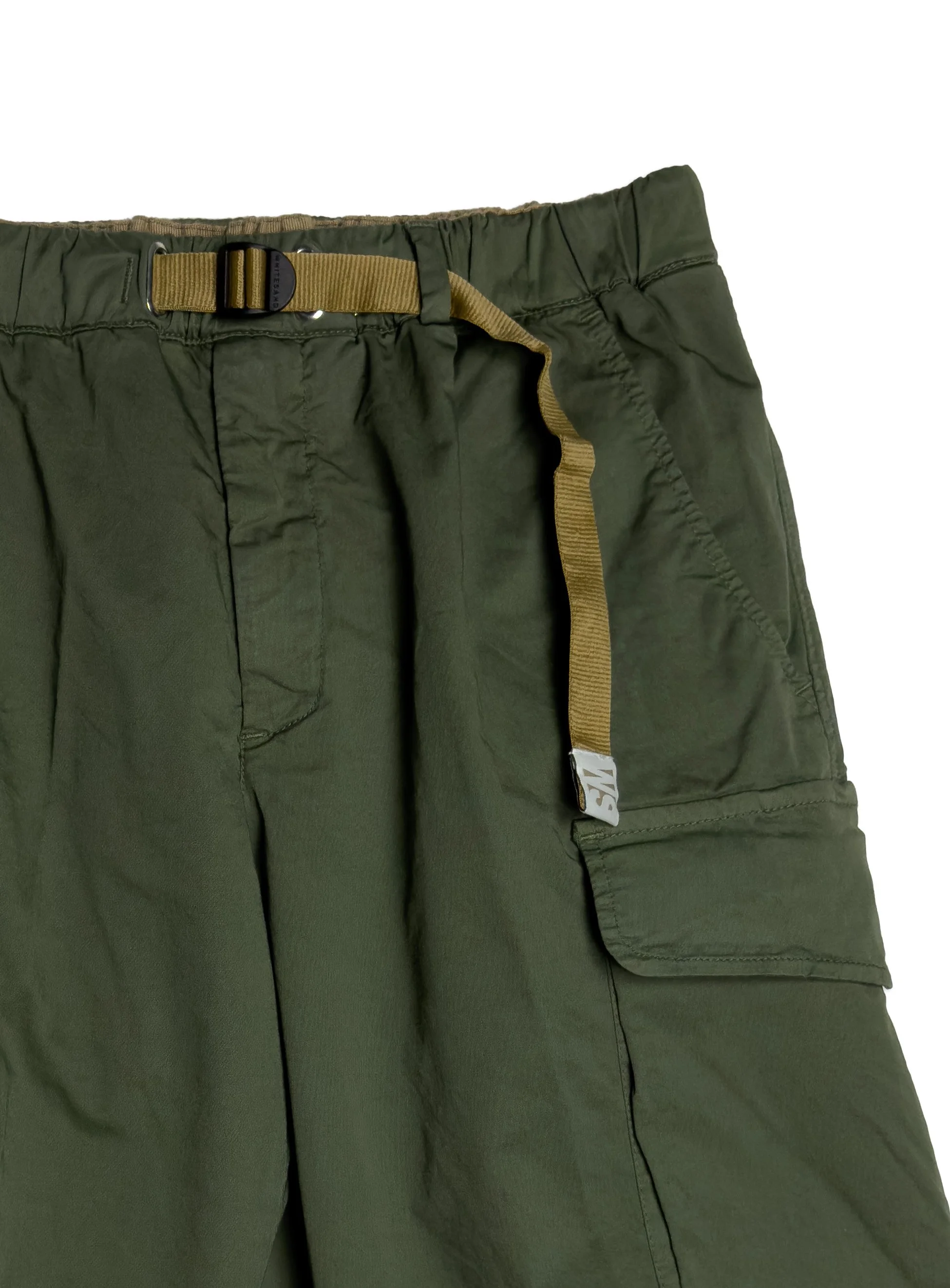 Bermuda White Sand tasconato tinta unita con vita elasticizzata