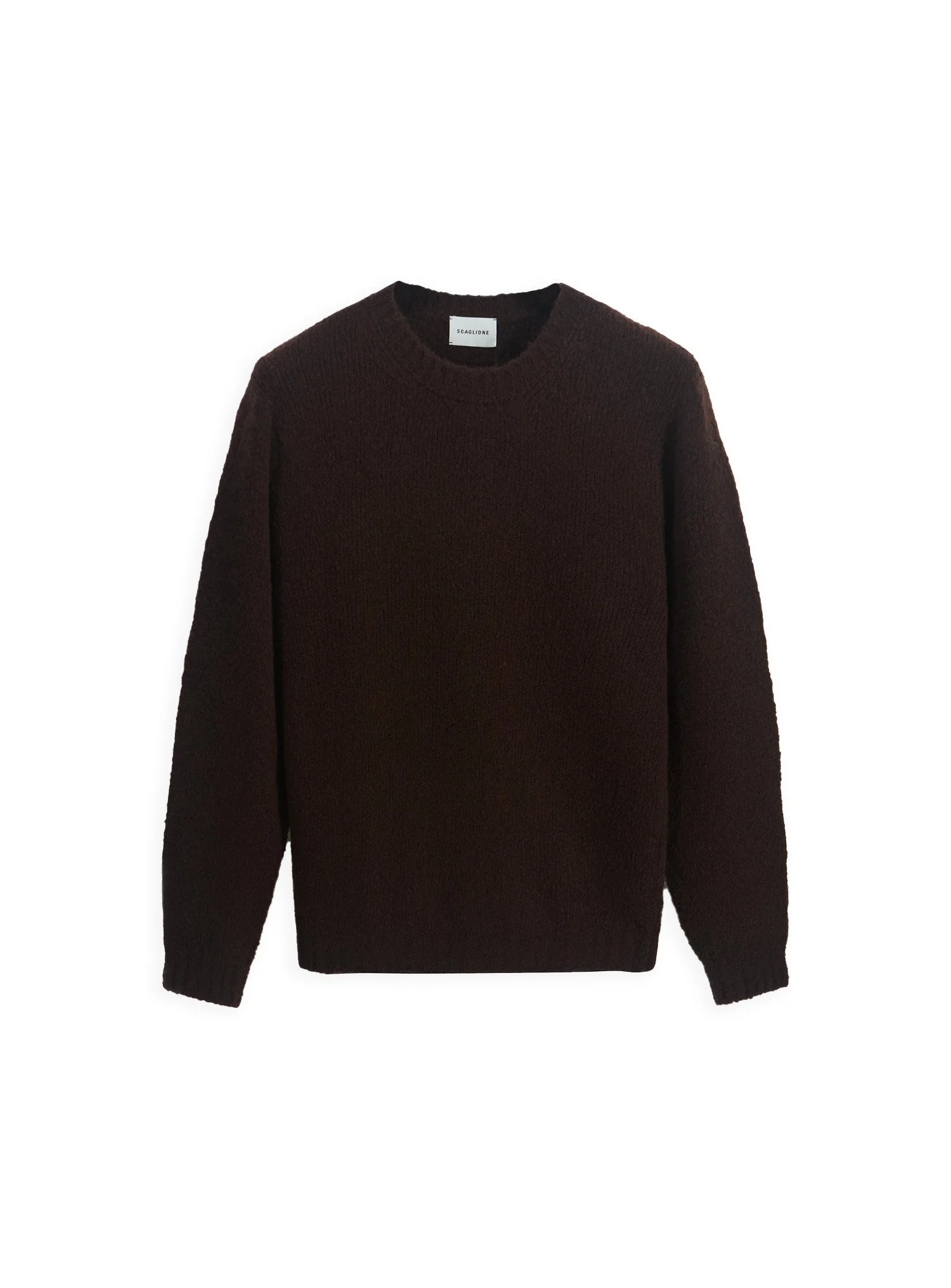 Scaglione - Maglia Girocollo Seamless Puffed Ebano