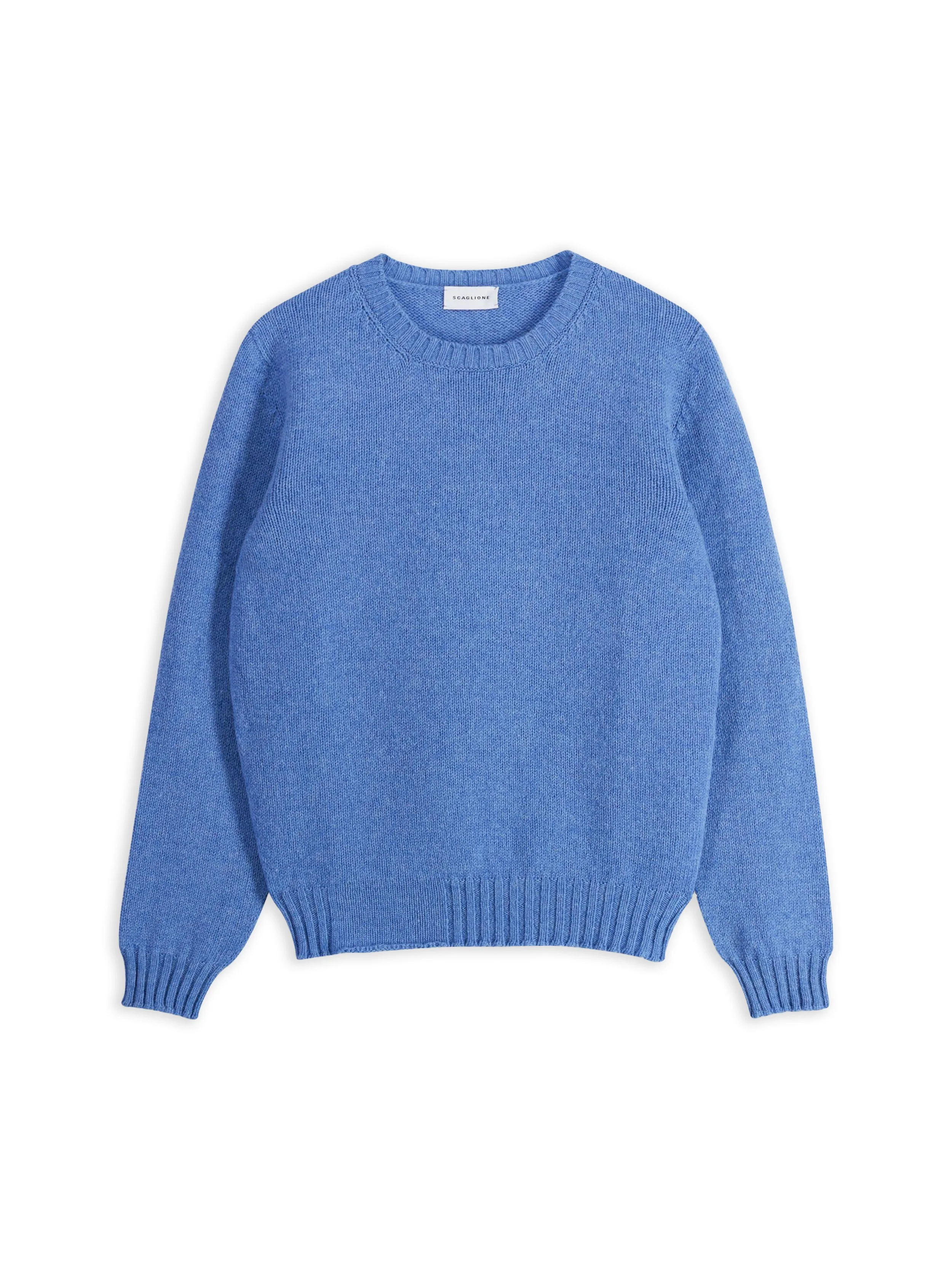 Scaglione - Maglia Girocollo Seamless Softwool Cornflower