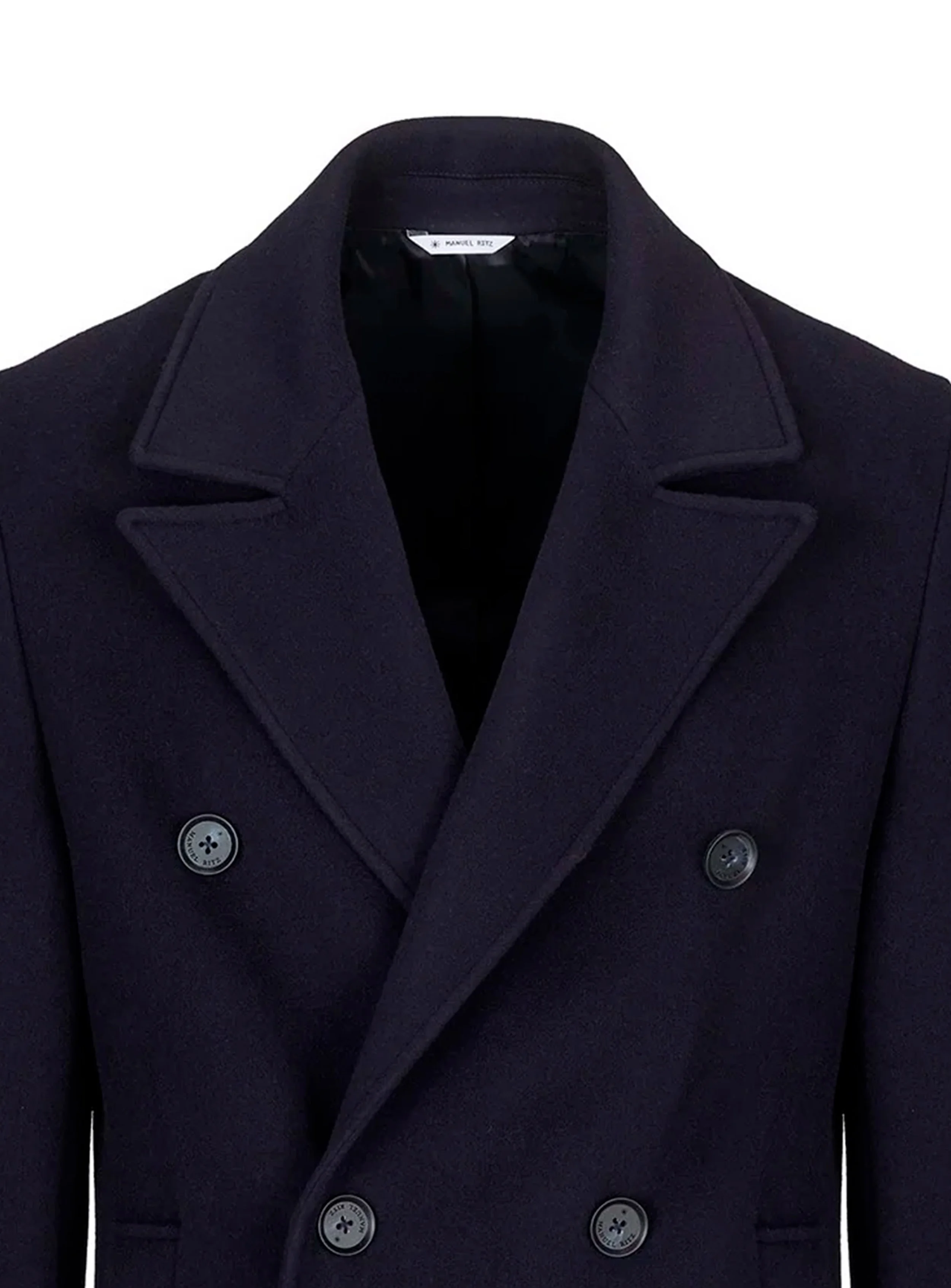 Cappotto Manuel Ritz Doppio petto in lana del lanificio storico italiano Manteco.