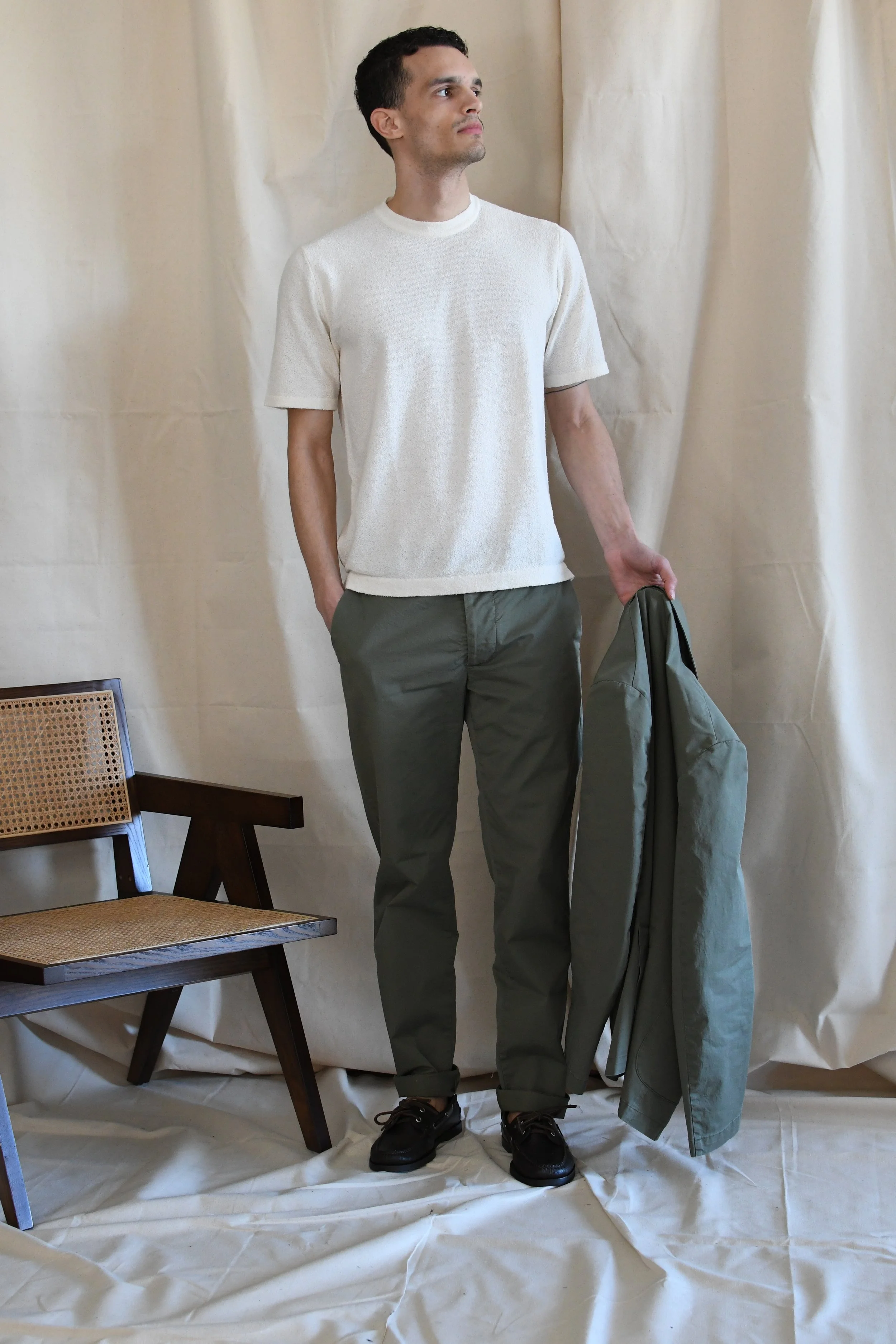 Pantalone Original Vintage Style in cotone tinta unita