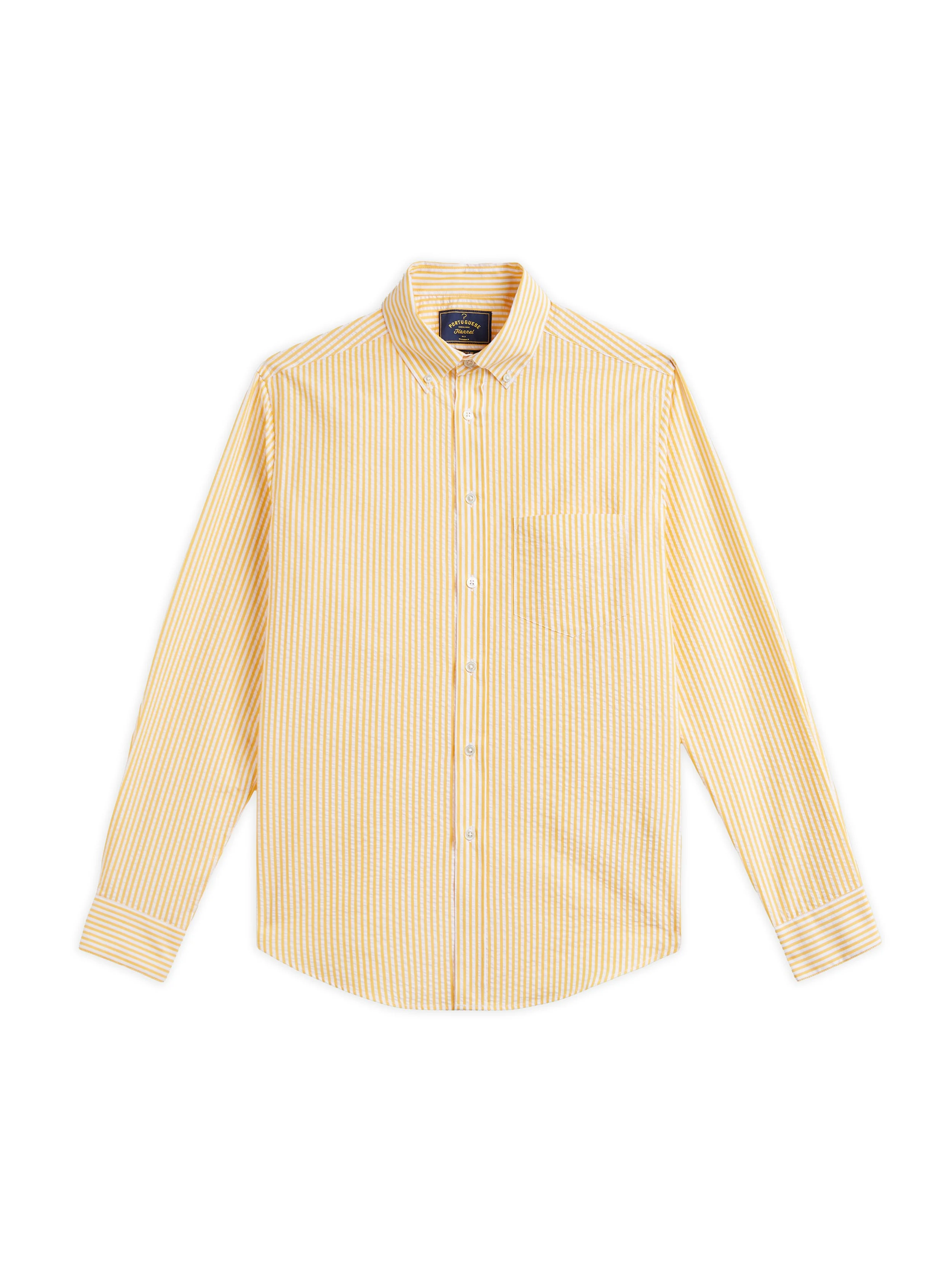 Camicia Portuguese Flannel in cotone seersucker.