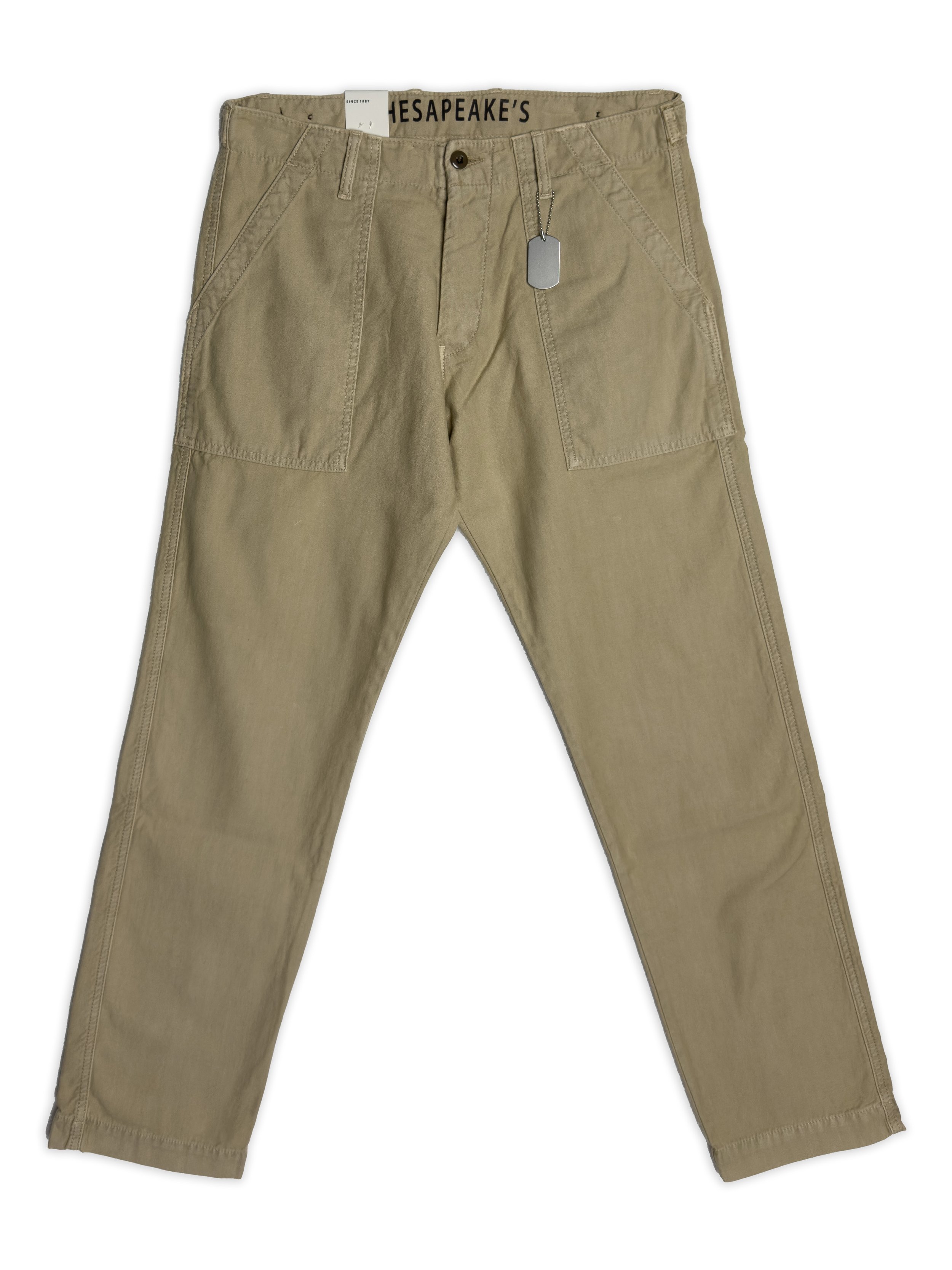 Pantalone Chesapeake’s Fatigue. Tessuto leggero e perfetto con una camicia in estate.