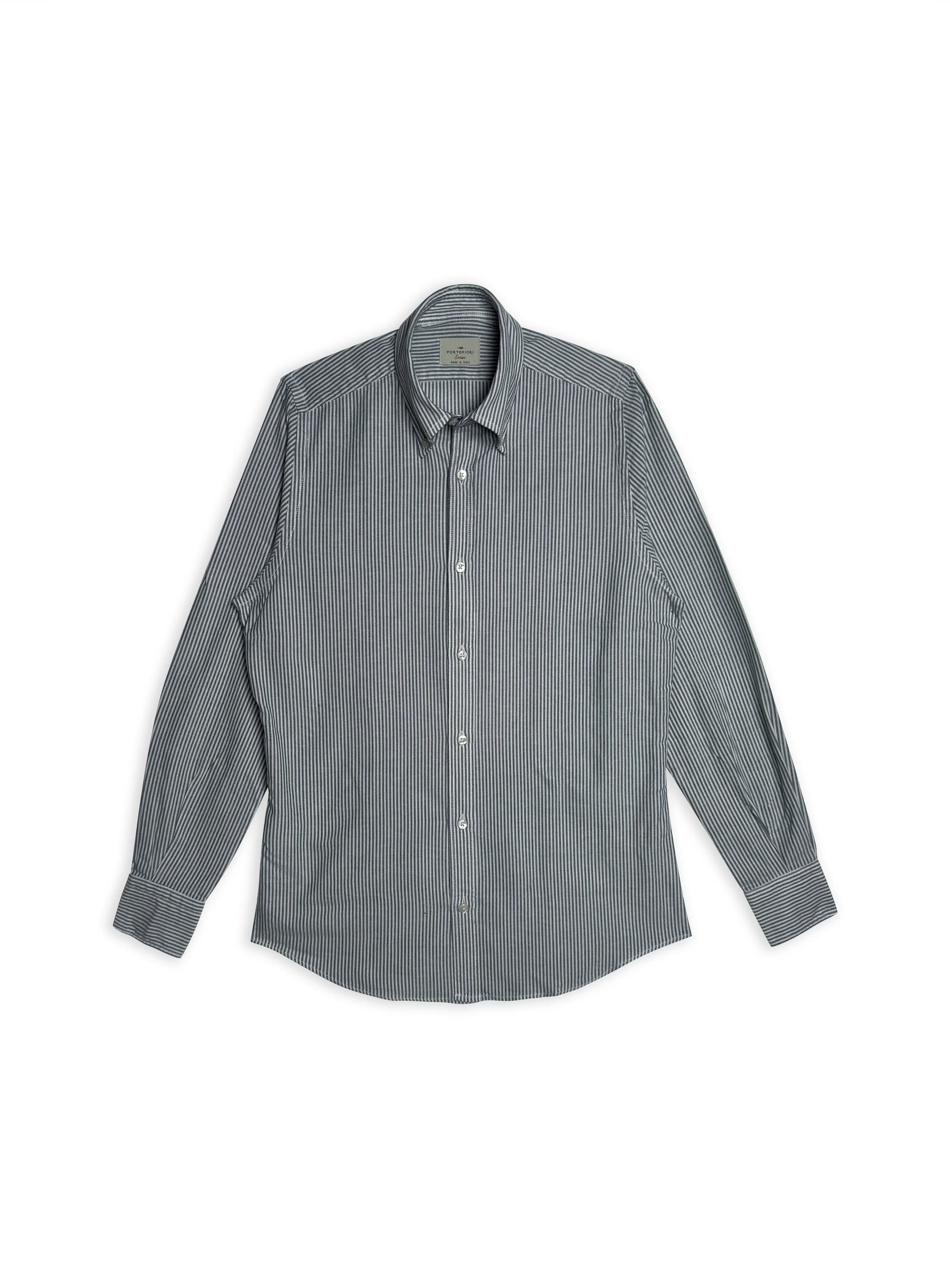 Camicia Portofiori sartoriale in cotone custom fit.