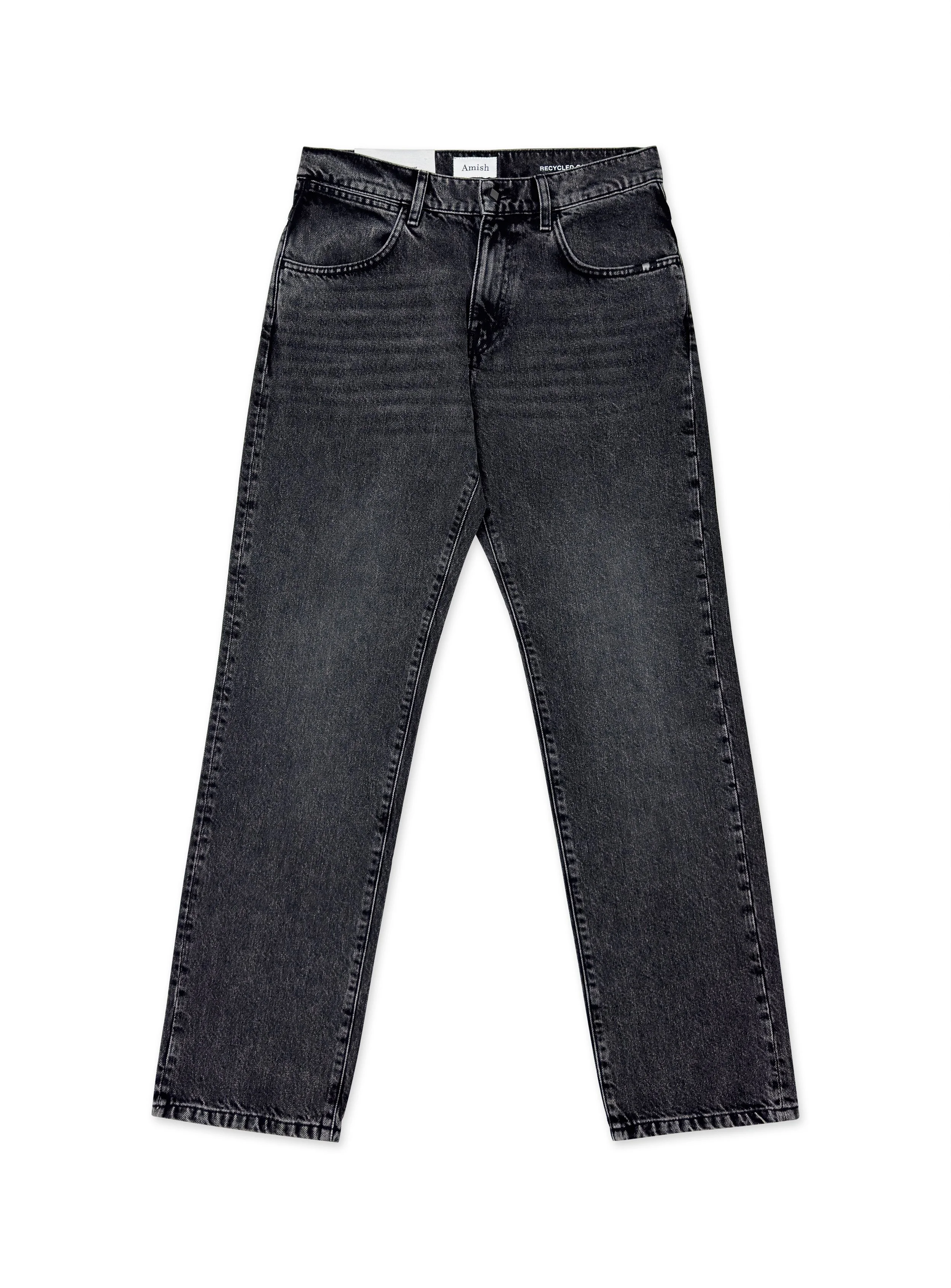 Jeans Amish bull colorato tinta unita senza strappi e fondo dritto. Un denim moderno con una vestibilità comoda ideale da abbinare ad una scarpa bassa.