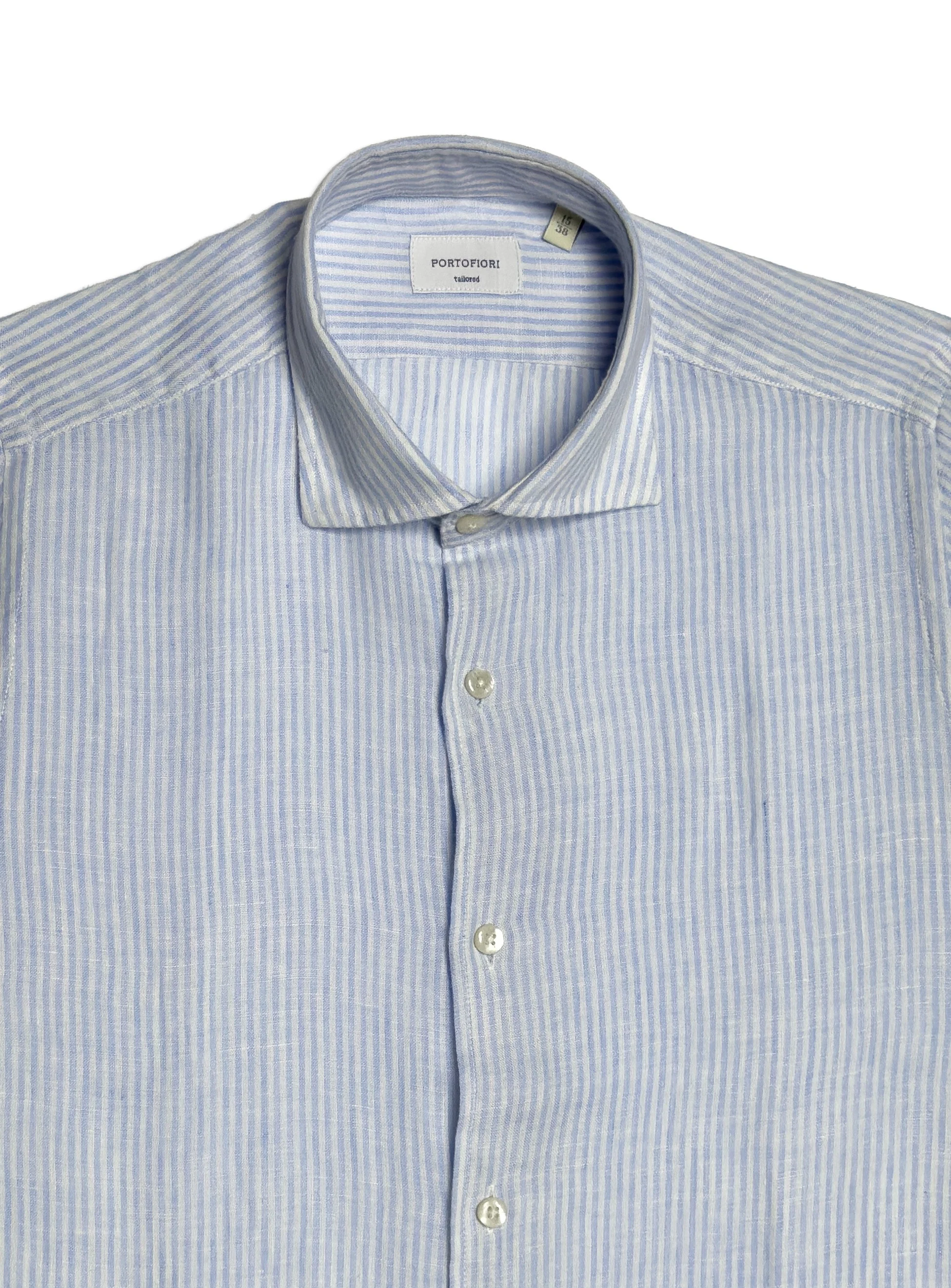 Camicia Portofiori in lino lavato, leggera e adatta per l’estate.