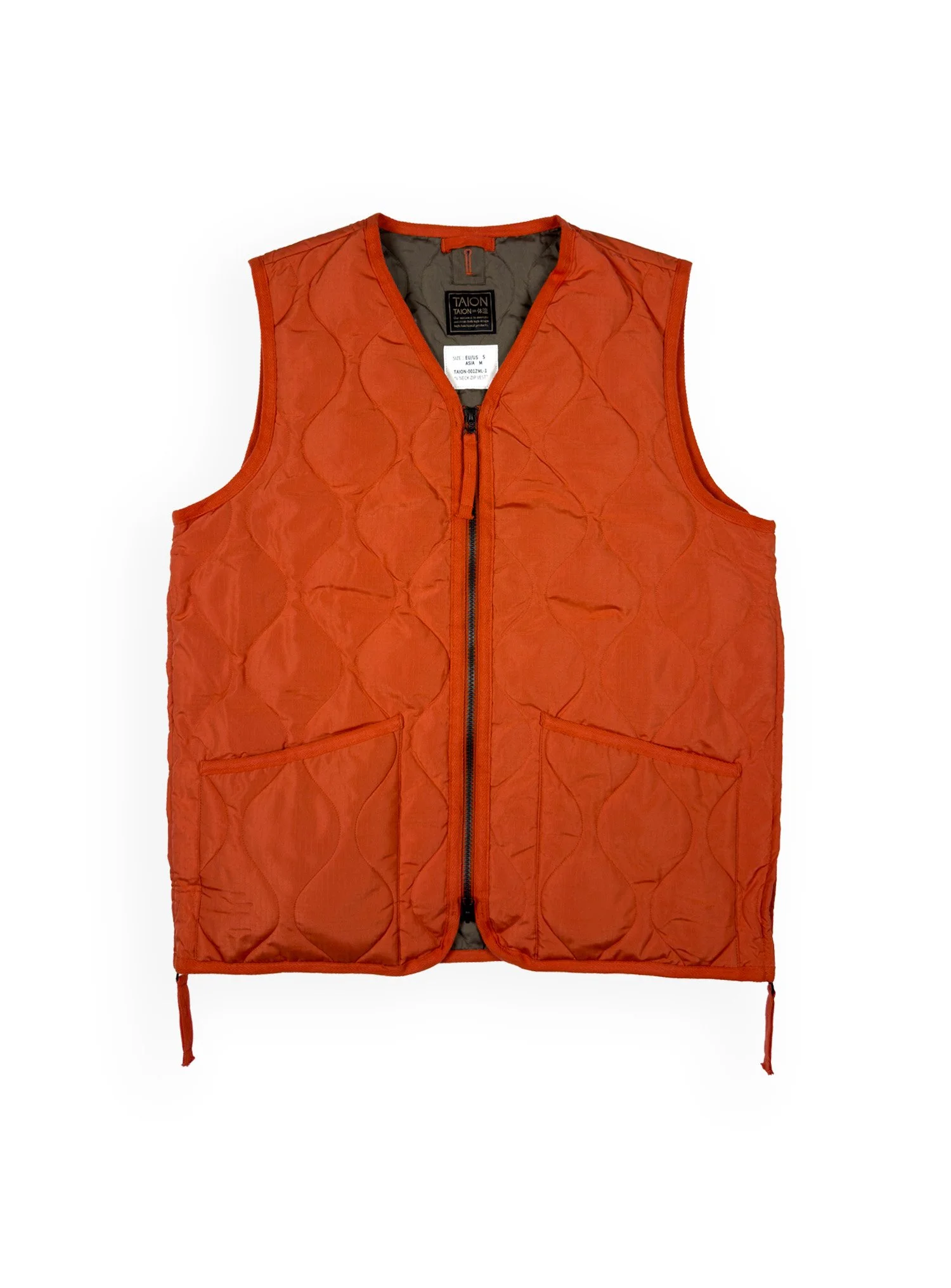 Taion - Gilet 001ZML Akane Orange