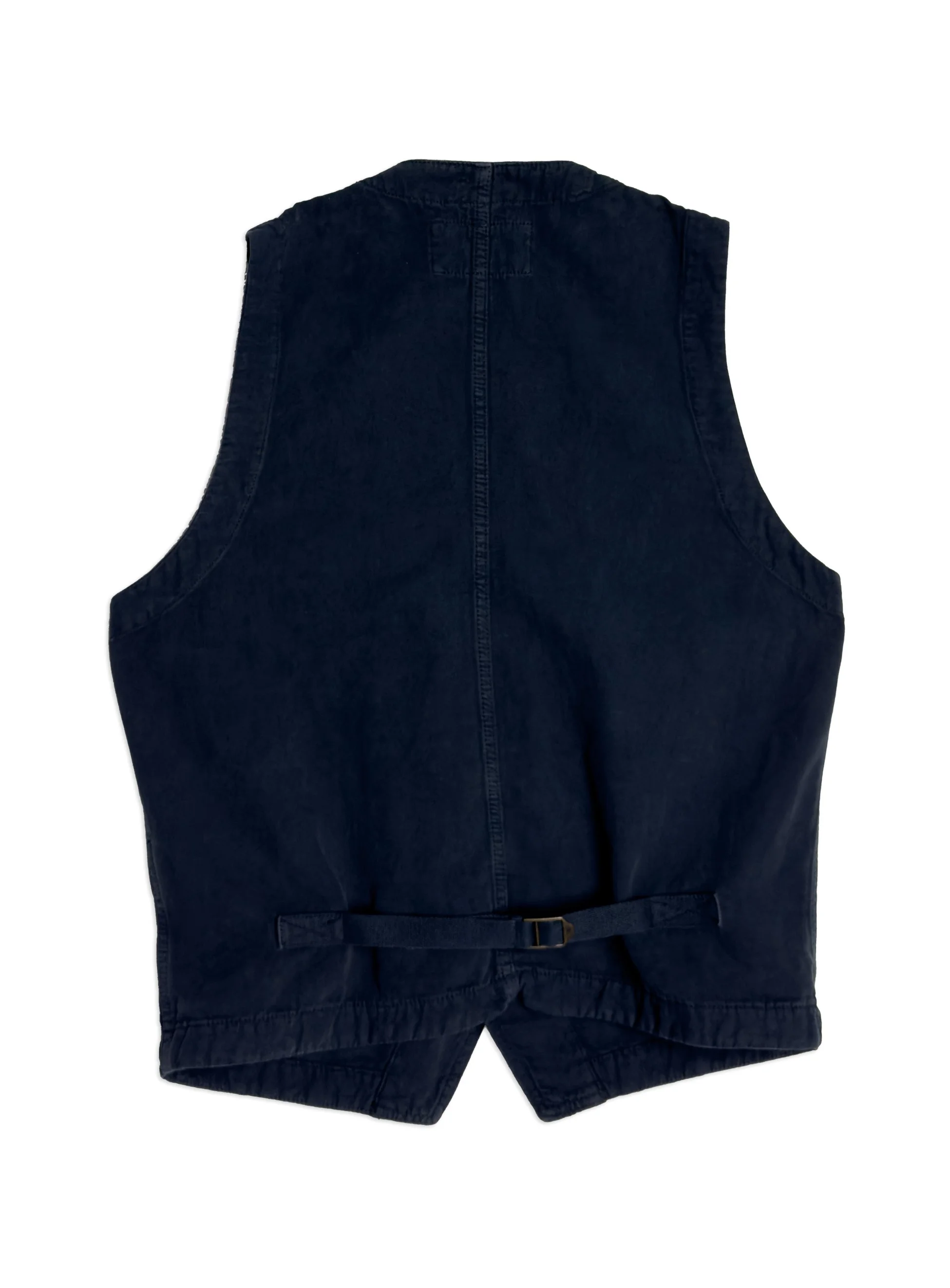 Gilet Chesapeake’s da lavoro sfoderato in lino e cotone effetto vintage. Capo iconico heritage americano.