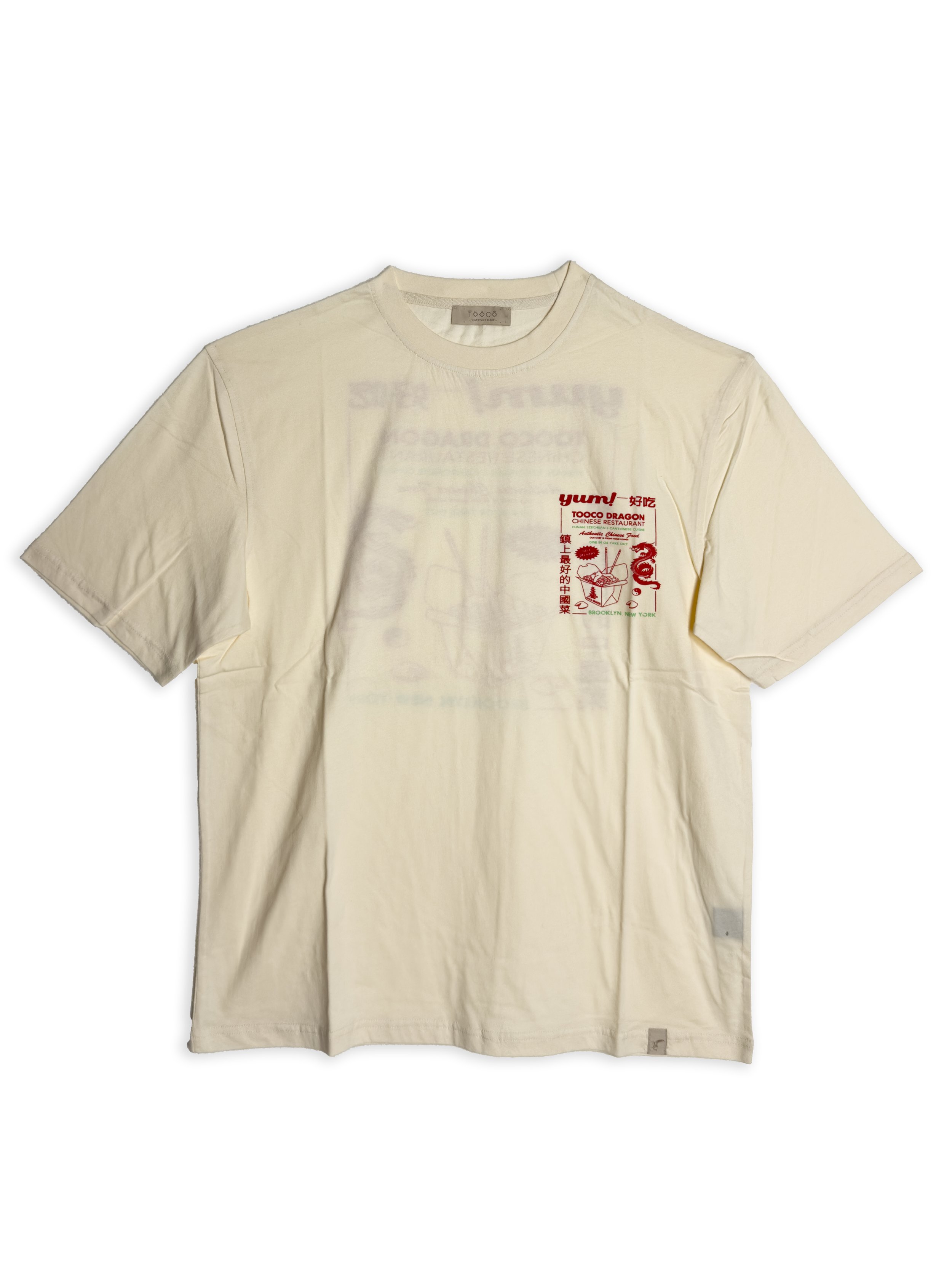 T-shirt Tooco a mezza manica in morbido cotone 180g con stampa.
