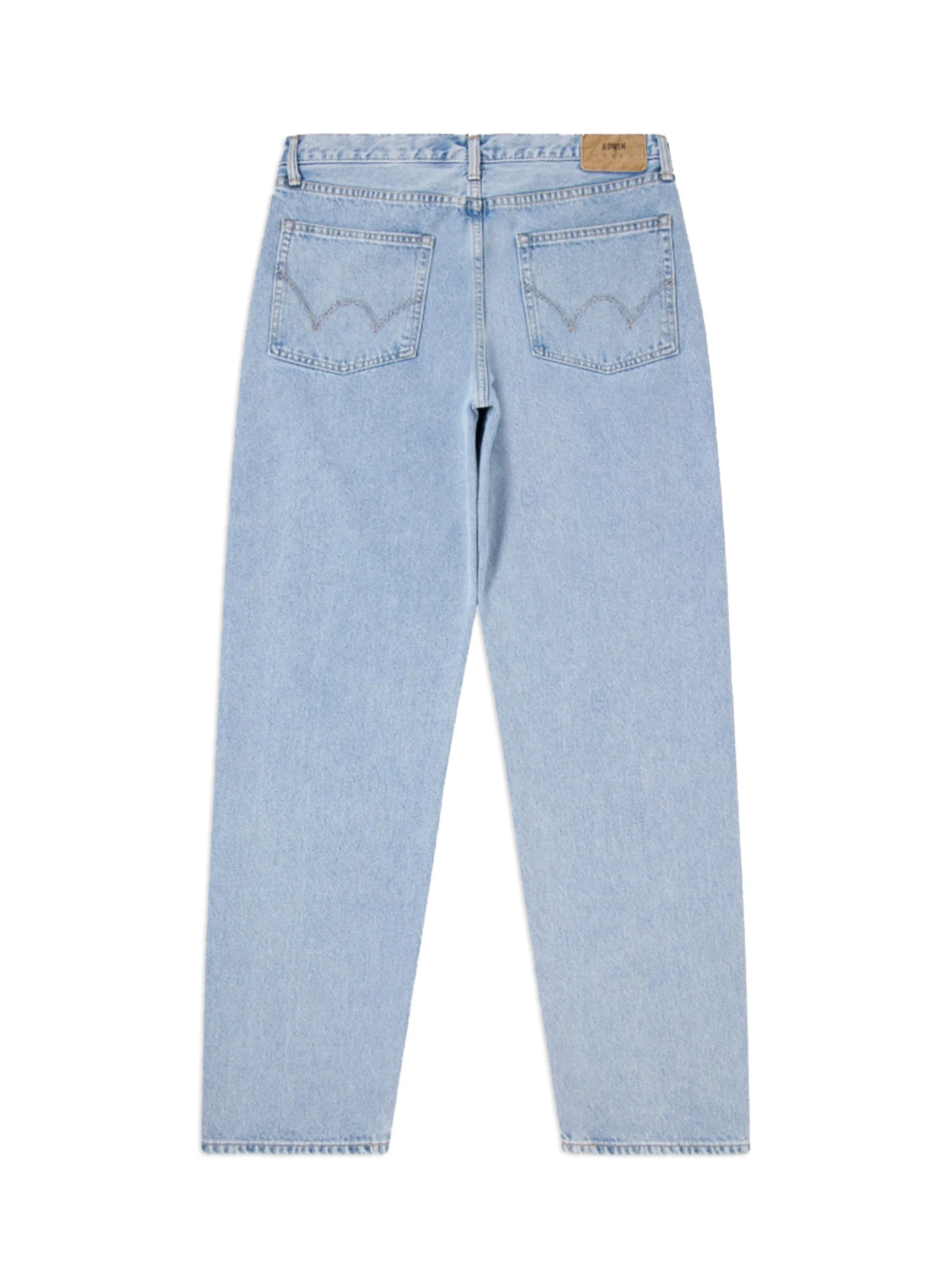 Denim Edwin tinta unita lavato. Massima espressione dell’artigianalità e la competenza giapponese nel denim.