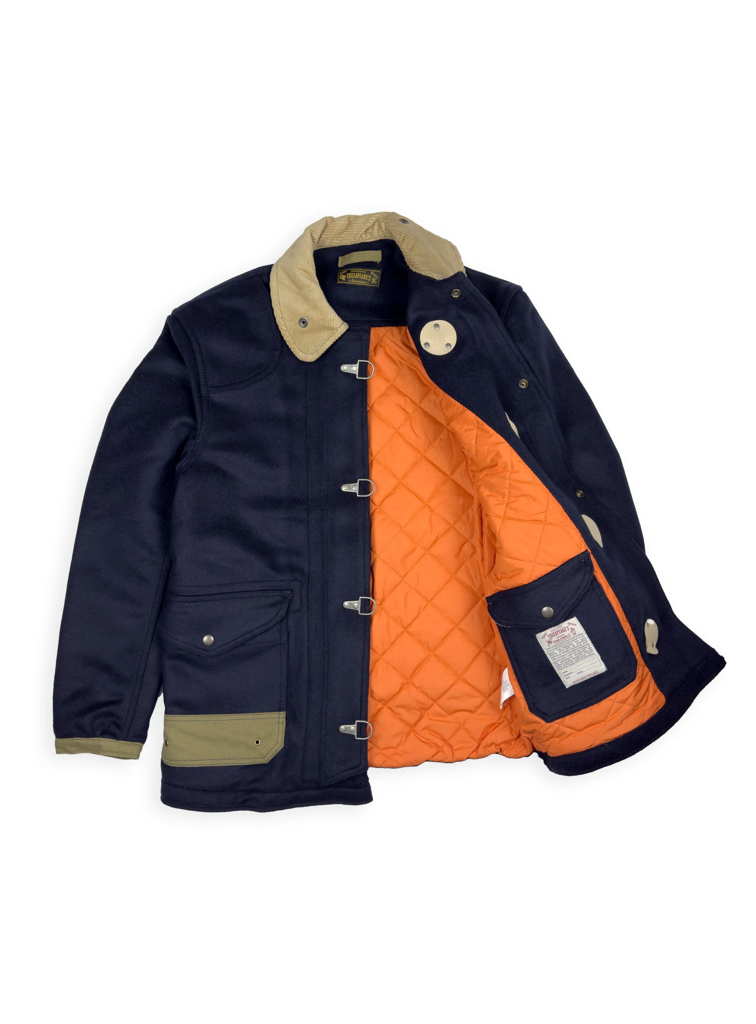 Giacca Chesapeake’s da pompiere Fireman, conosciuta come 4 Ganci, prodotta negli anni 80 e divenuta iconica come capo heritage americano.