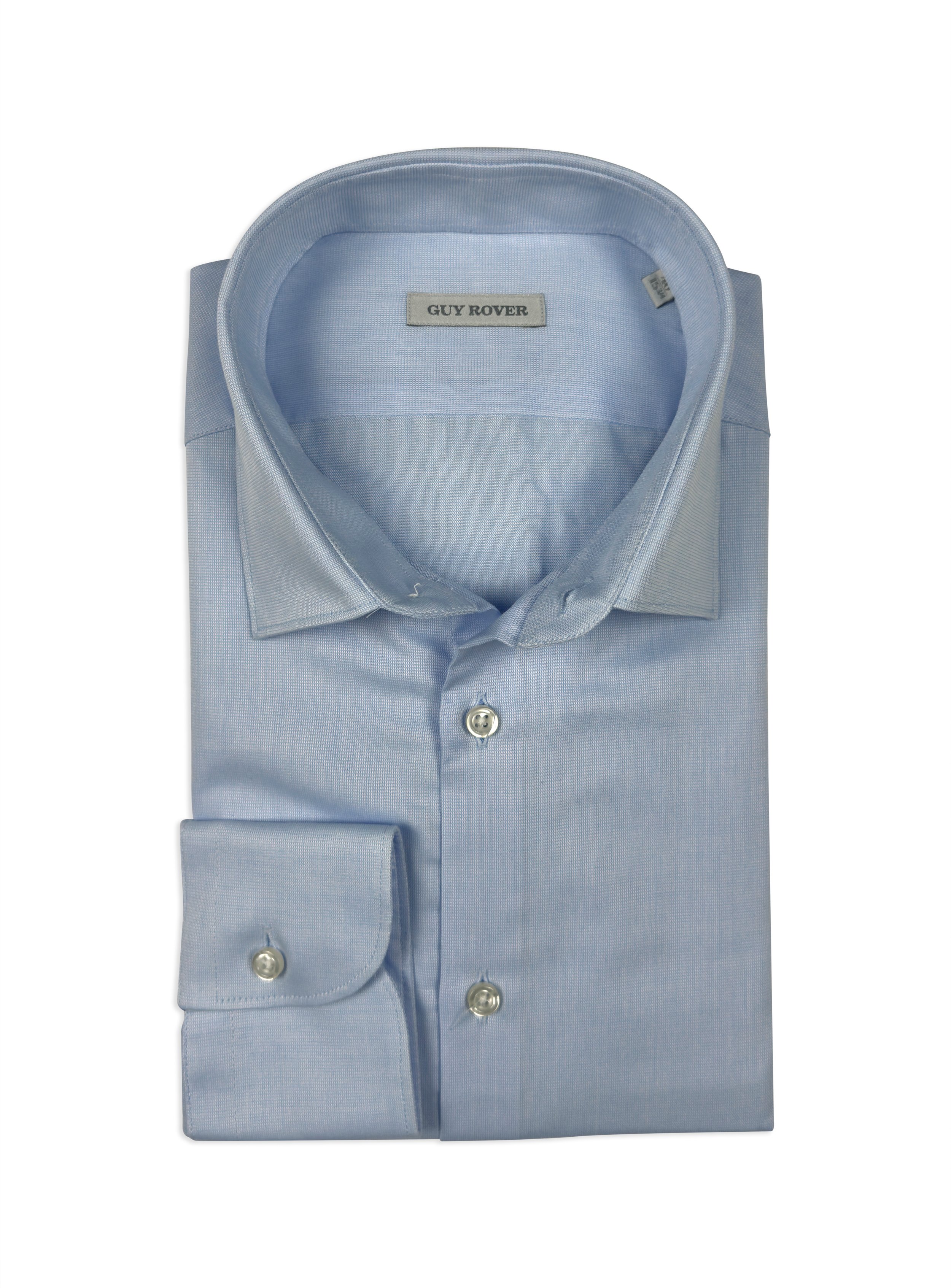 Camicia Guy Rover in morbido cotone microlavorato.