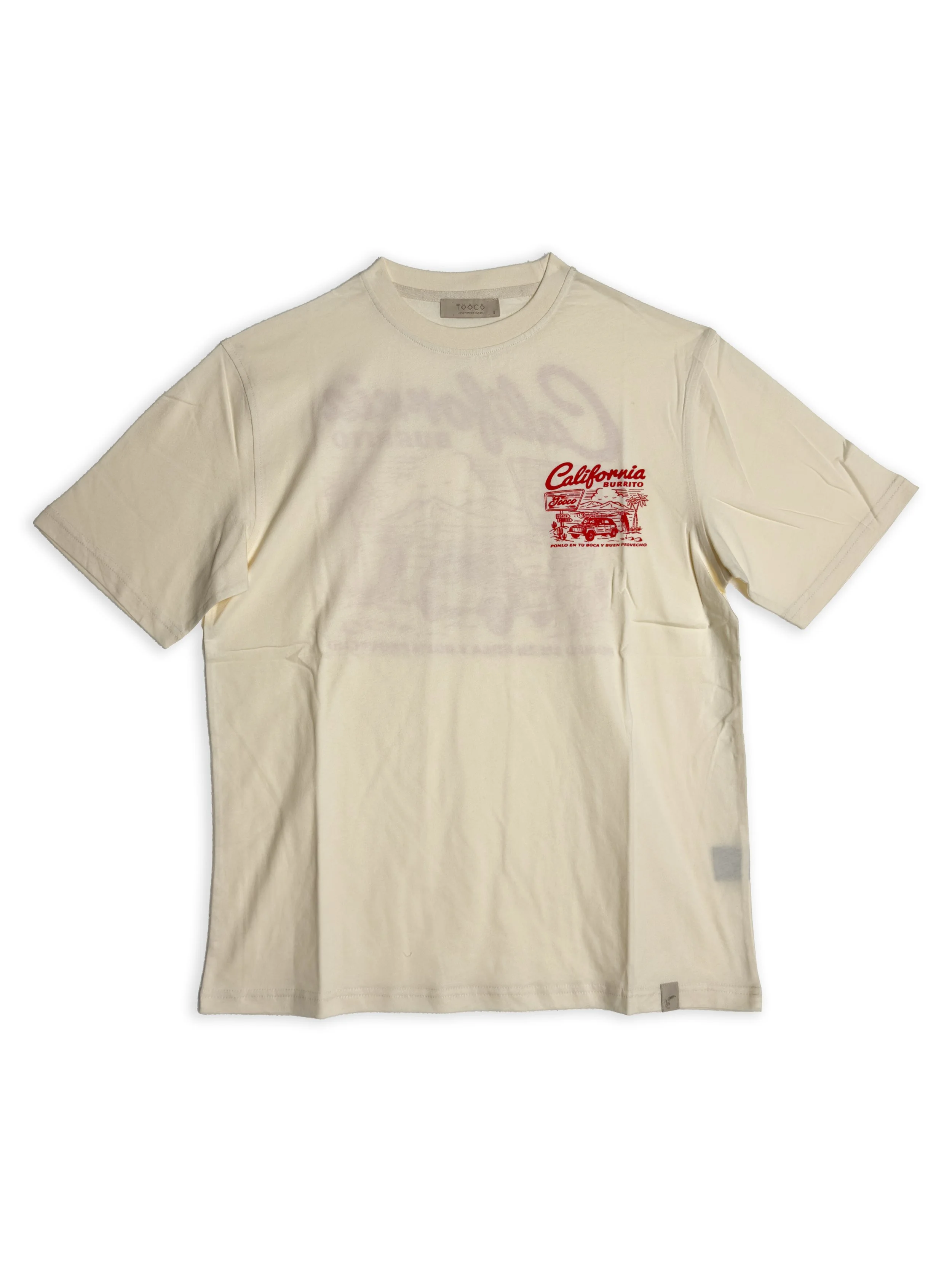 T-shirt Tooco a mezza manica in morbido cotone 180g con stampa.