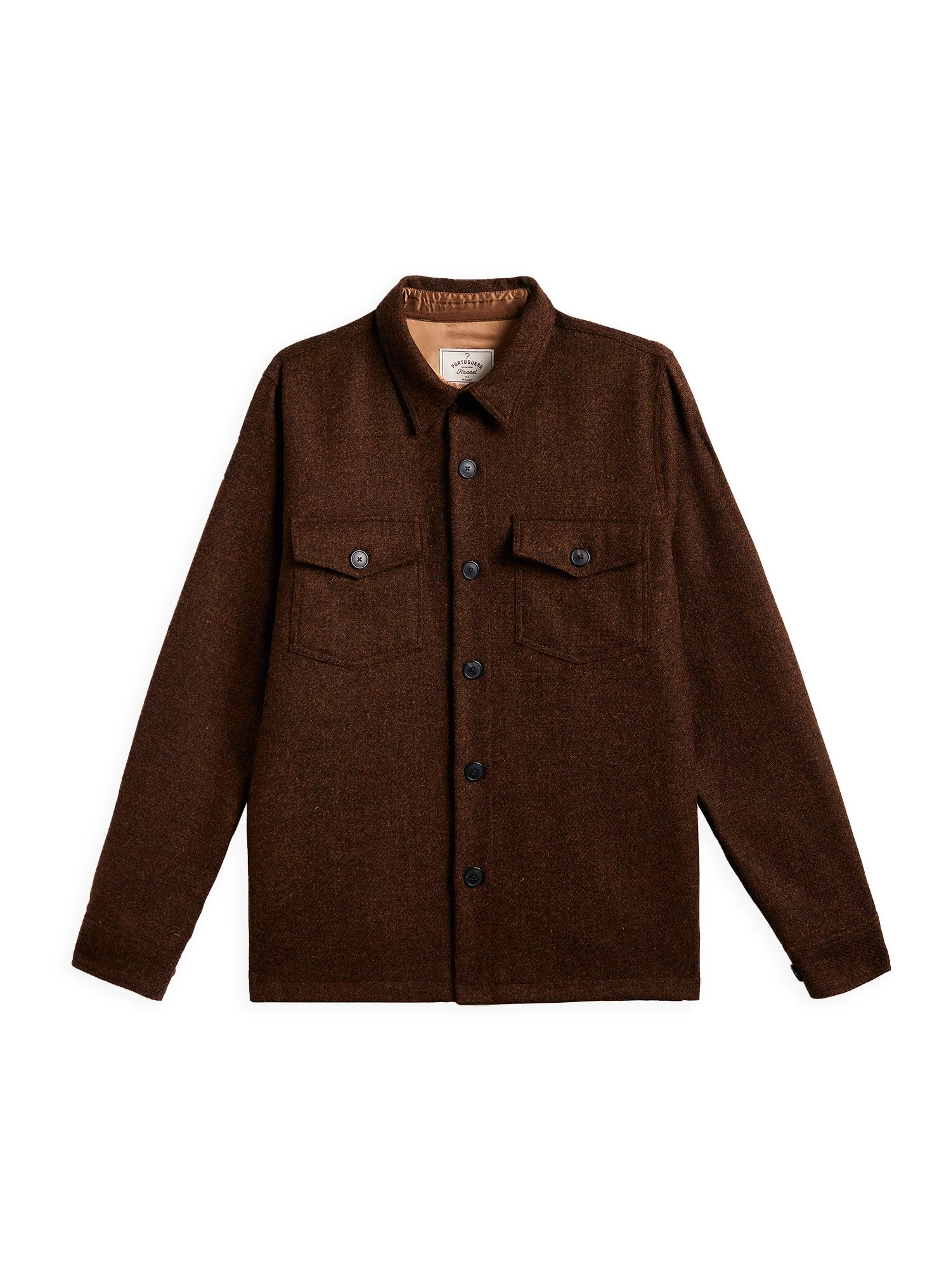 Portuguese Flannel - Overshirt Wool Field Old Bronze