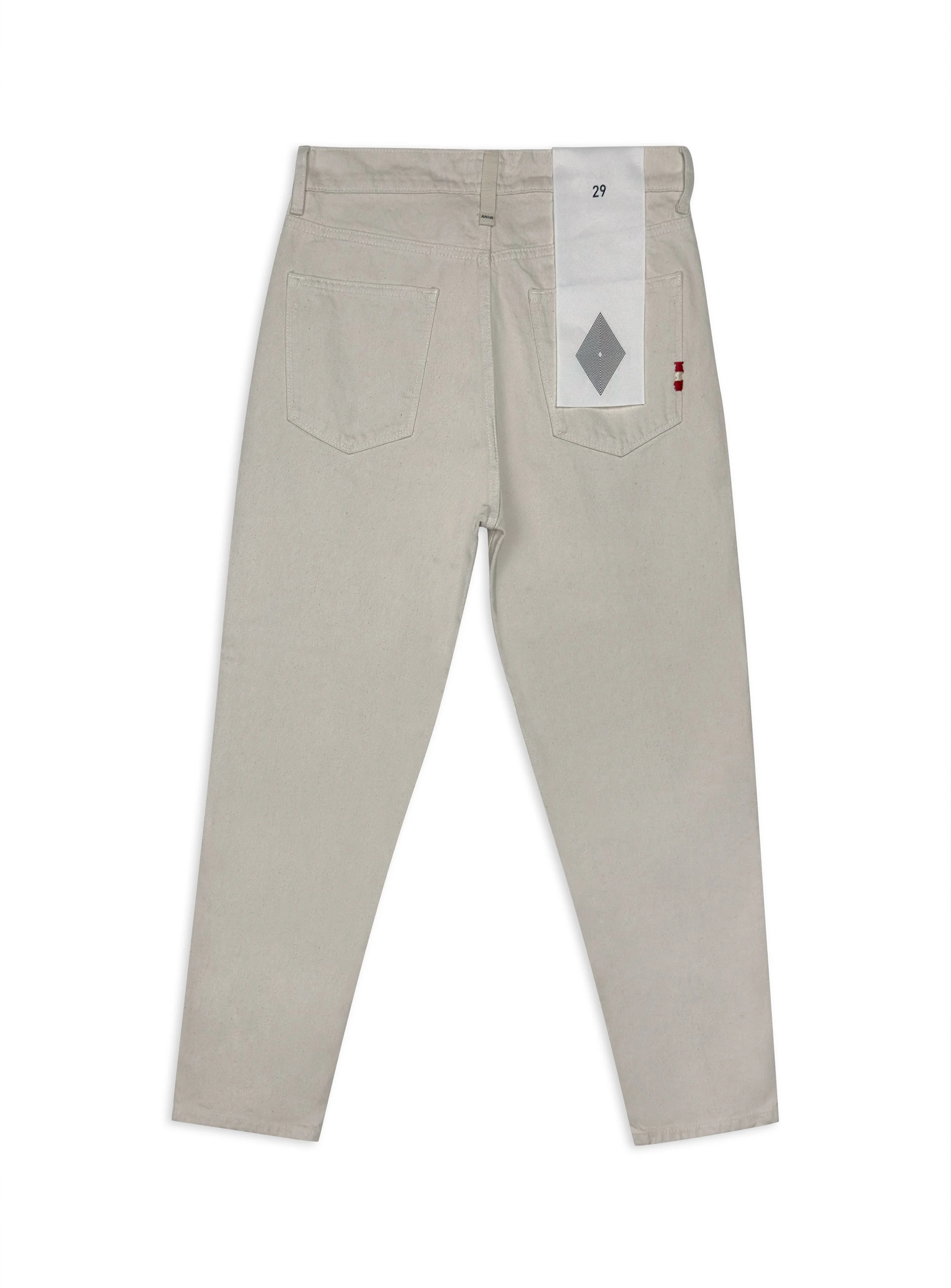 Jeans Amish bull colorato tinta unita e senza strappi. Vestibilità carrot.