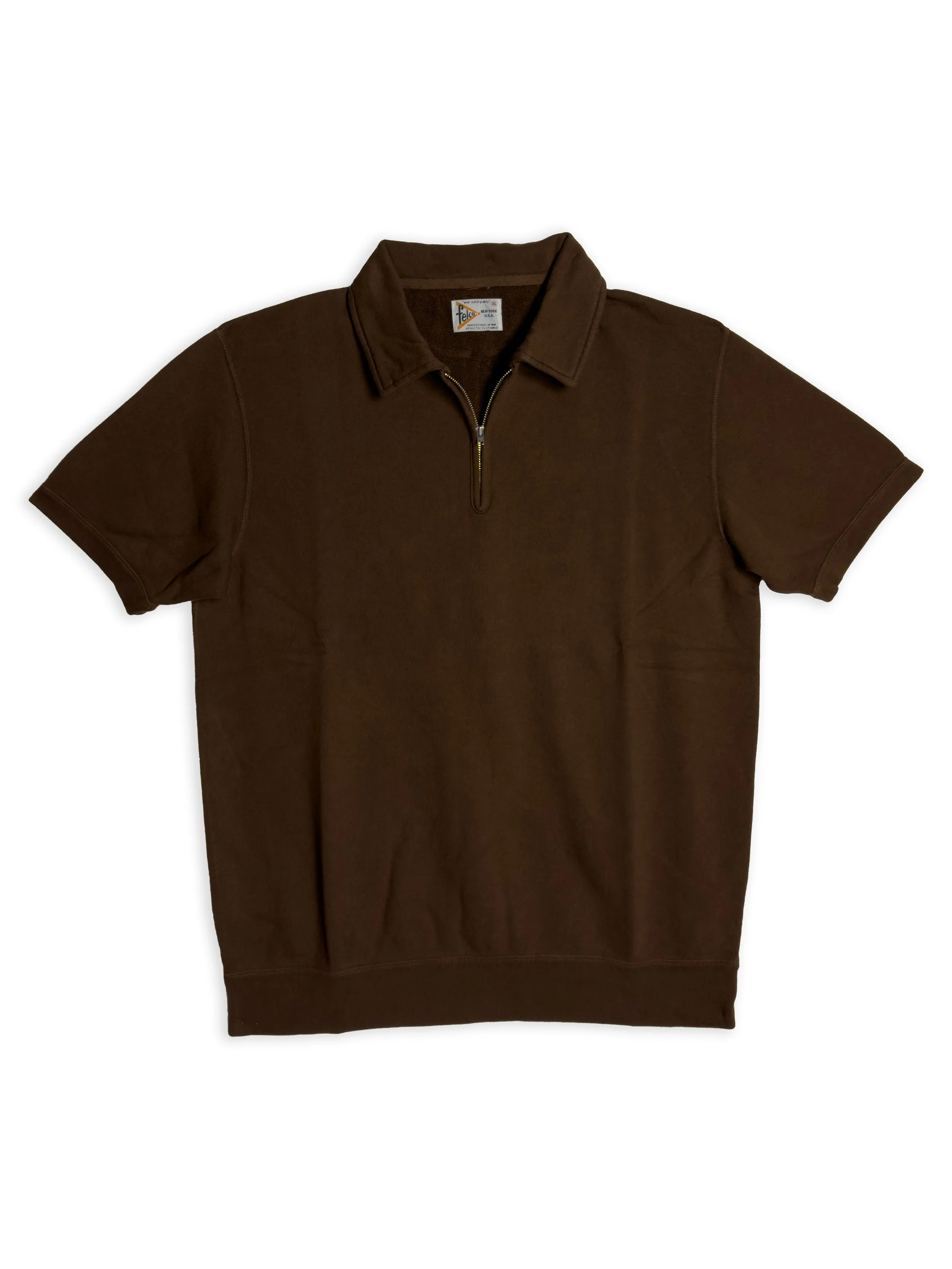 Polo Felco 1920 Nyc mezza manica in leggerissima felpa. Capo di ispirazione Heritage. Made in Japan