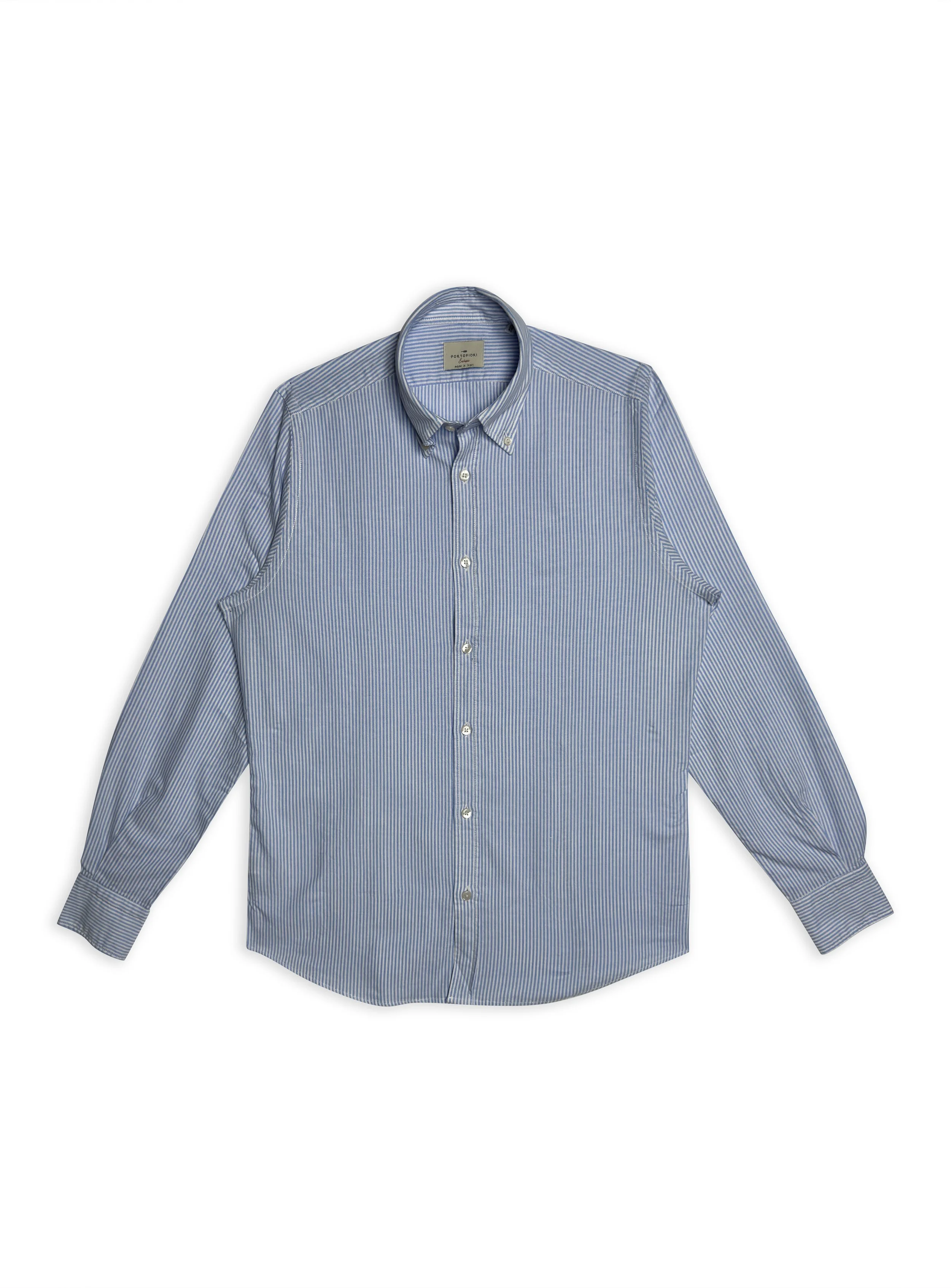 Camicia Portofiori sartoriale in cotone custom fit.