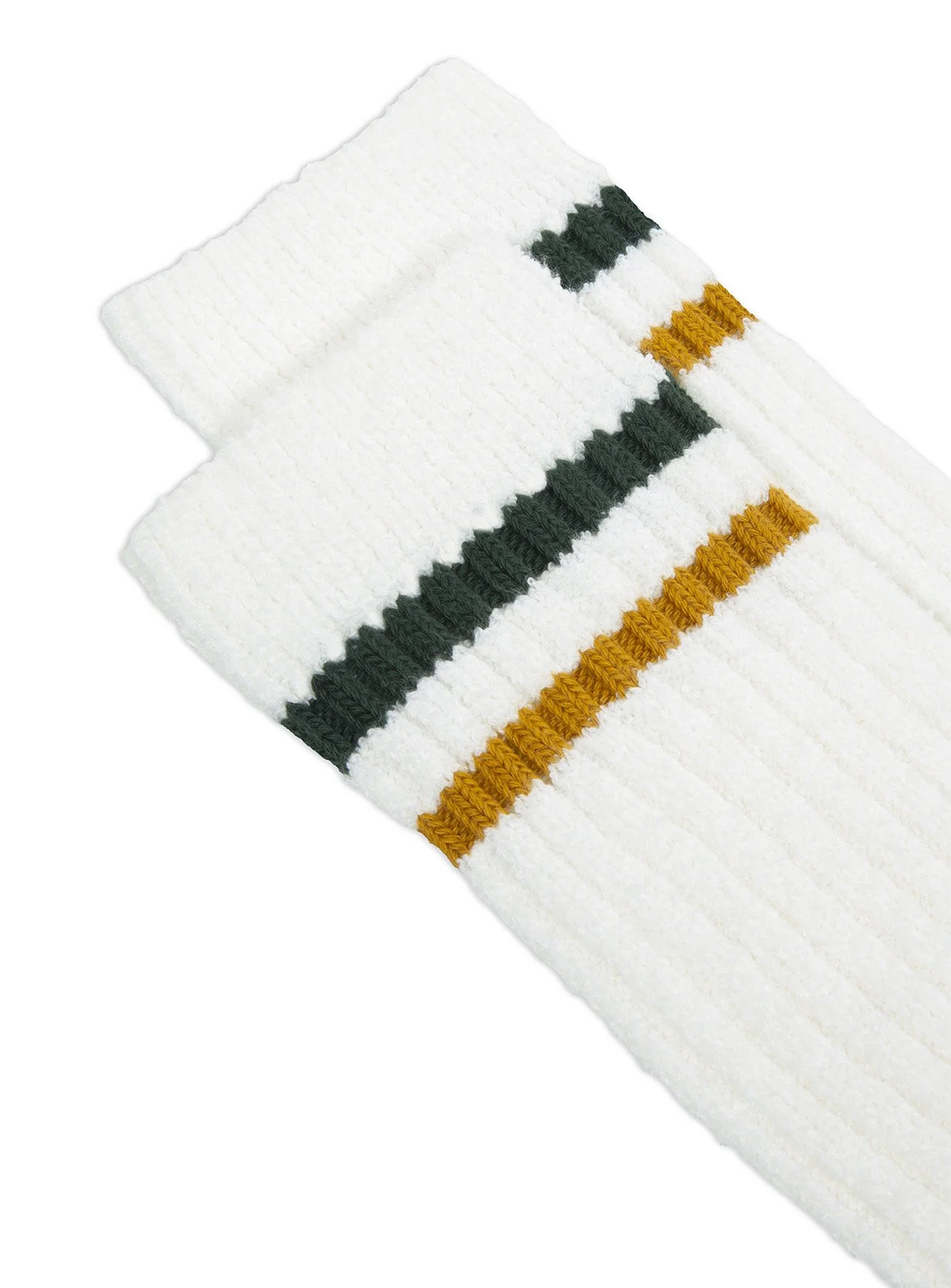 Calze Ant 45 in spugna corte con bande a contrasto colorate.