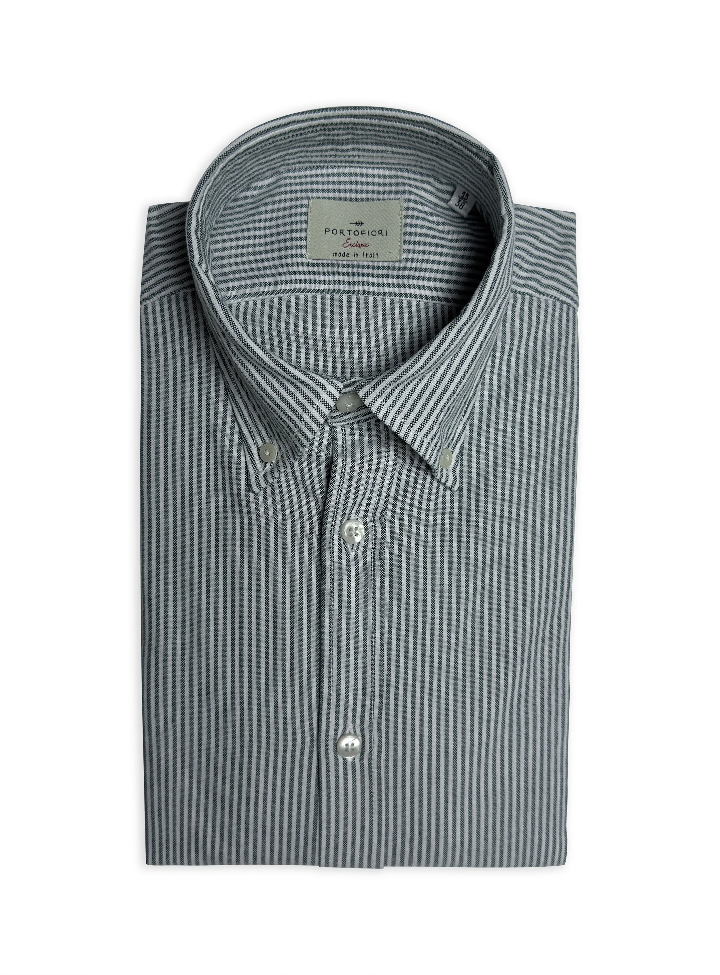 Camicia Portofiori sartoriale in cotone custom fit.