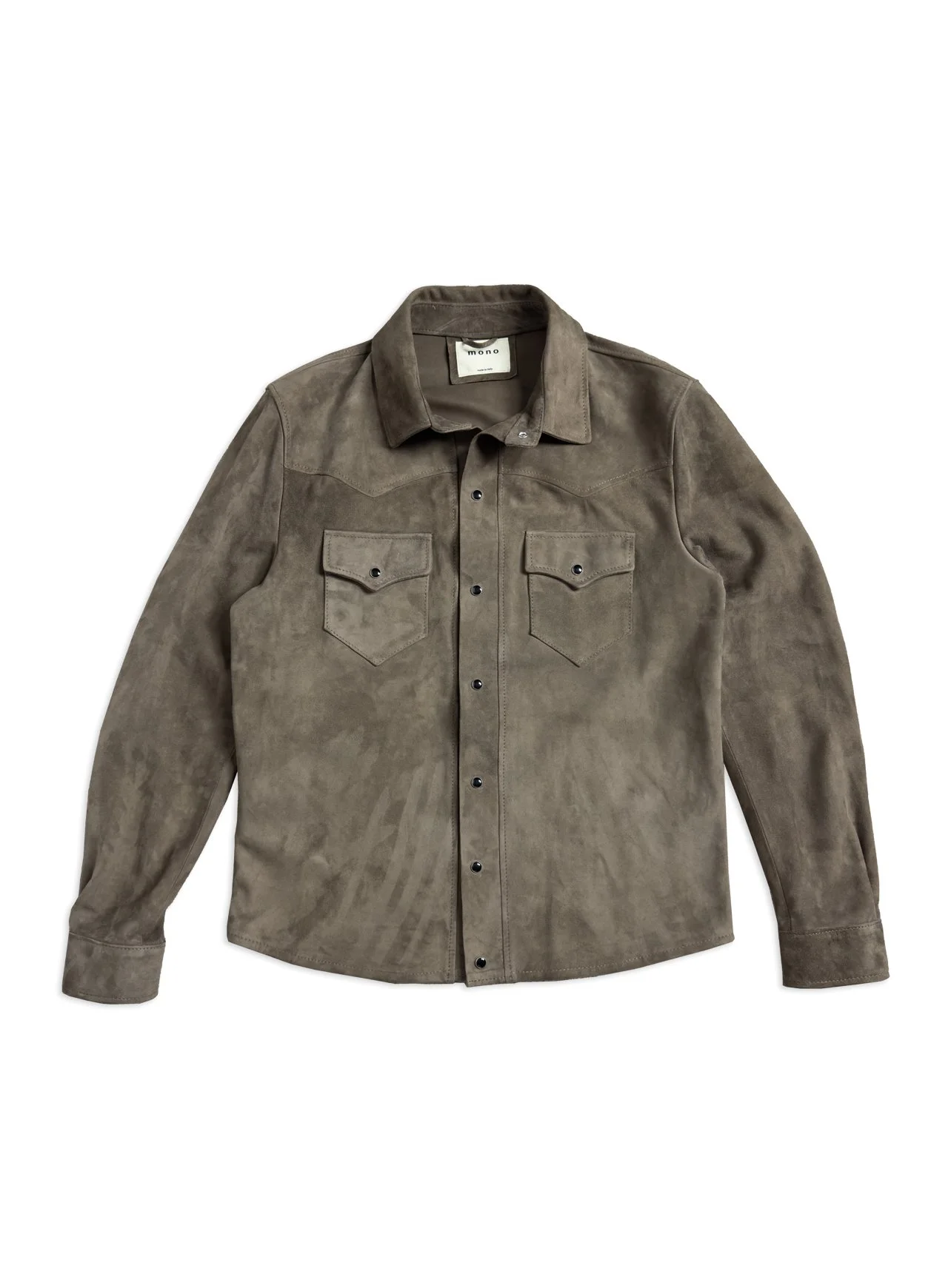 Mono - Overshirt Tex Leather Taupe