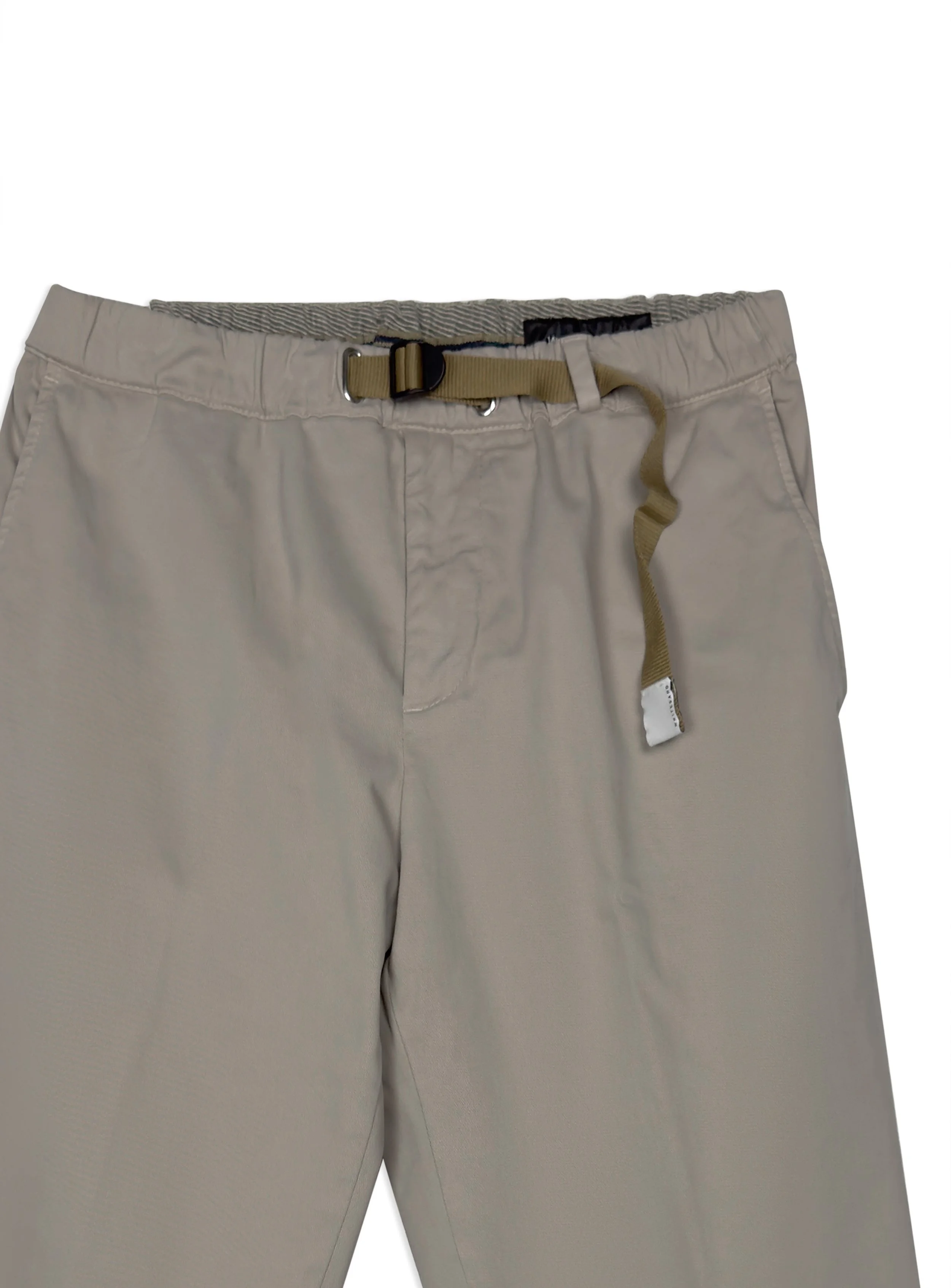 Pantalone White Sand tinta unita in cotone.