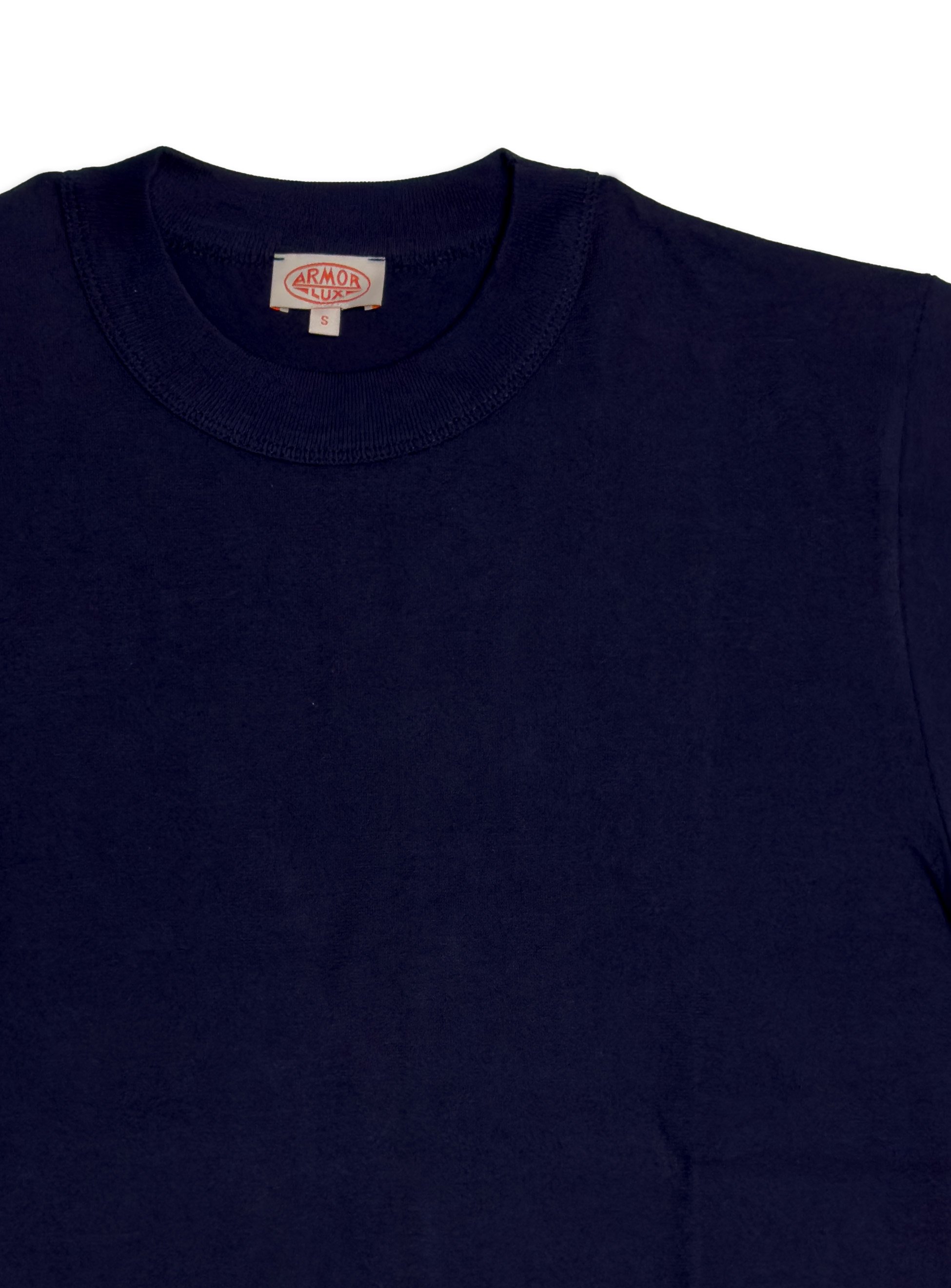 T-shirt Armor Lux girocollo tinta unita in cotone.