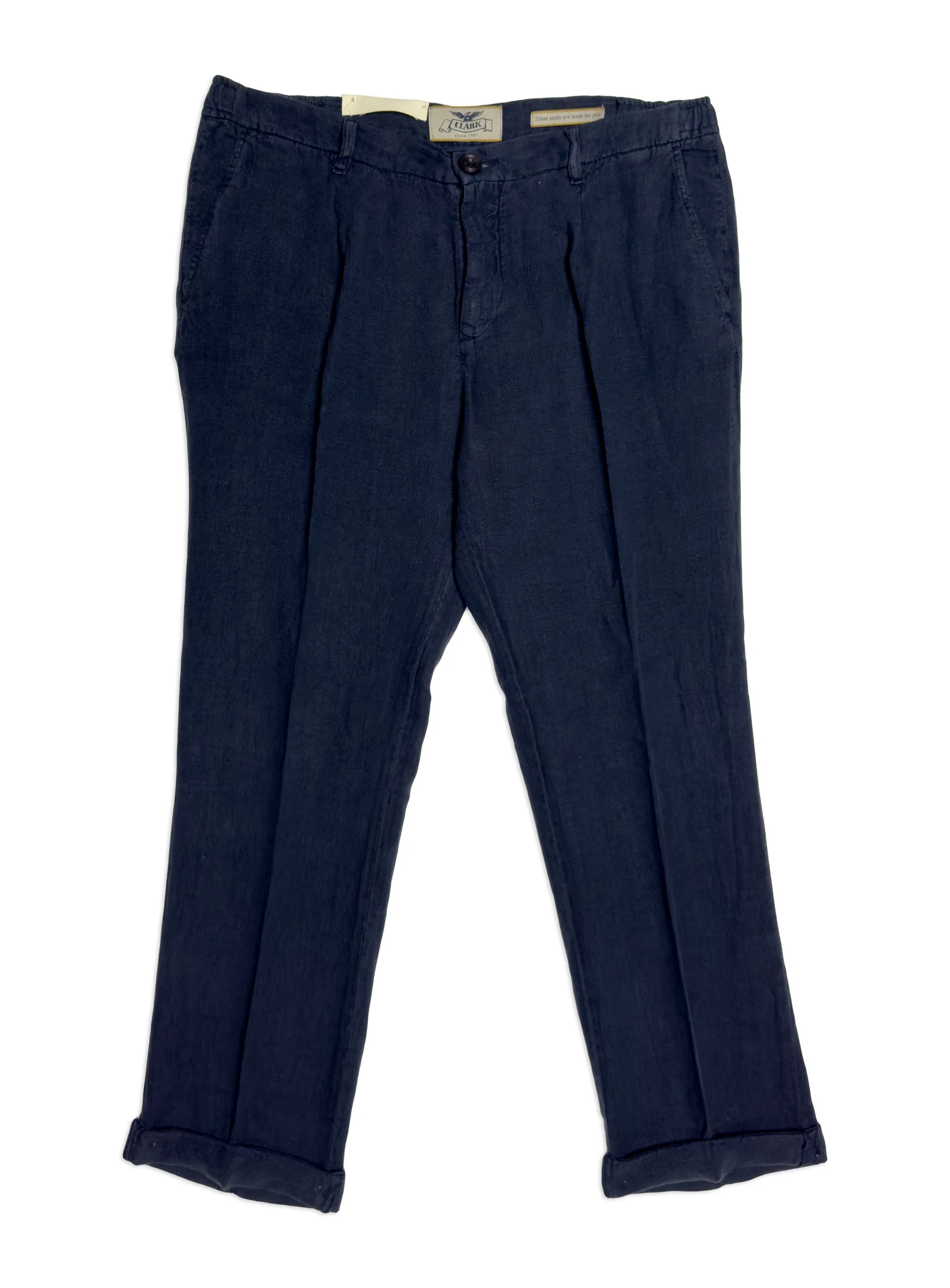 Clark - Pantalone Buck Lino Navy
