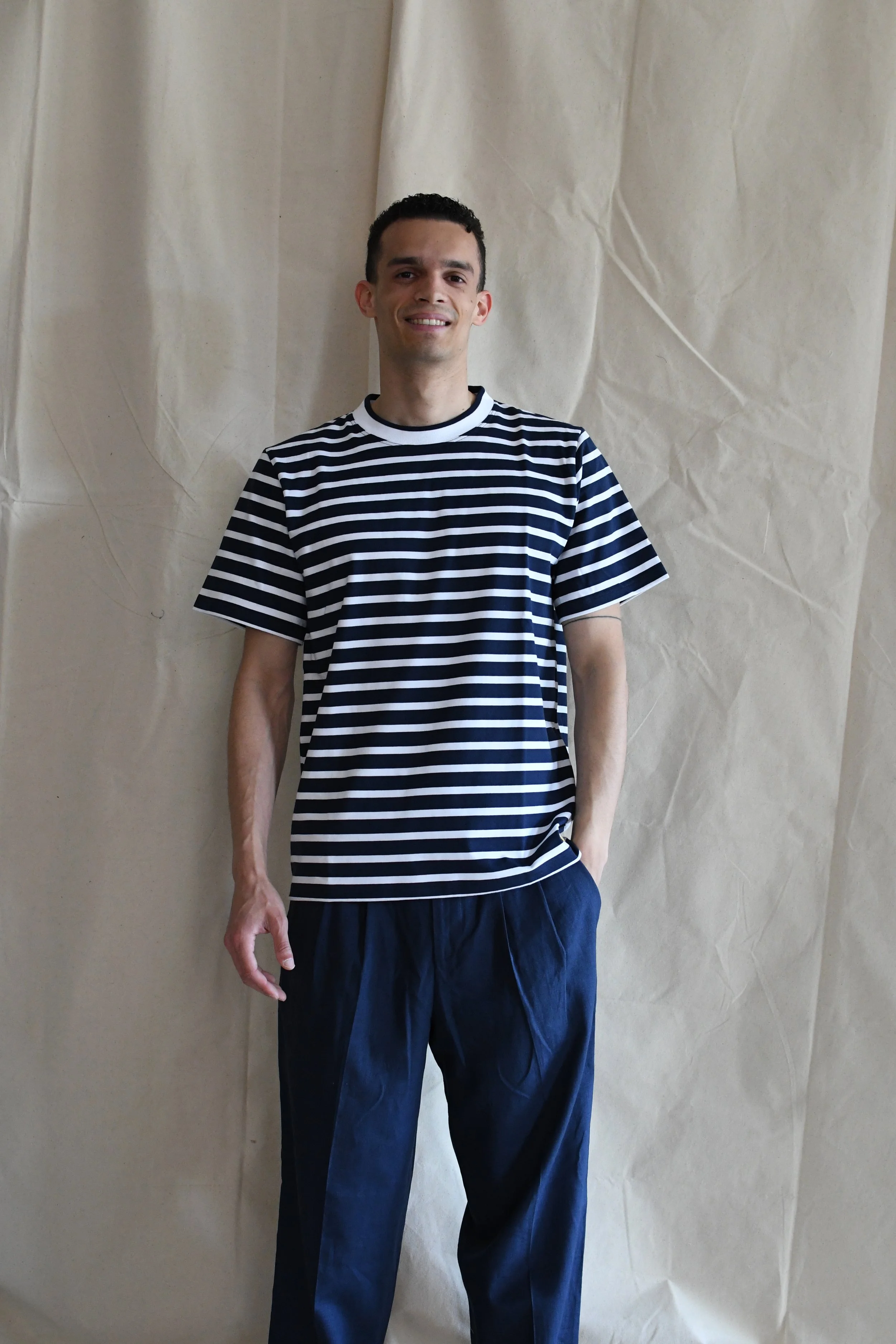 T-shirt Armor Lux girocollo rigata in cotone.