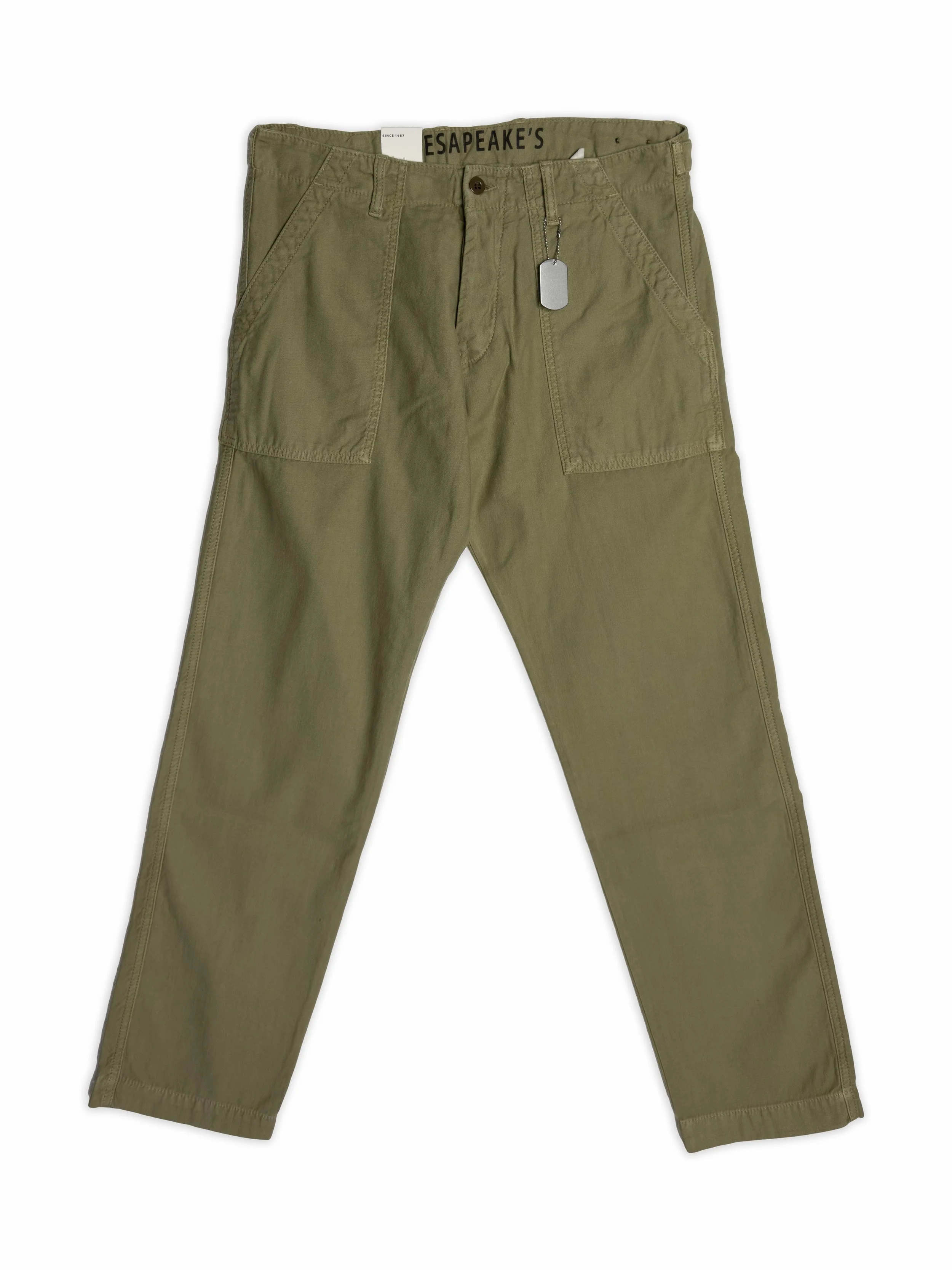 Pantalone Chesapeake’s Fatigue. Tessuto leggero e perfetto con una camicia in estate.