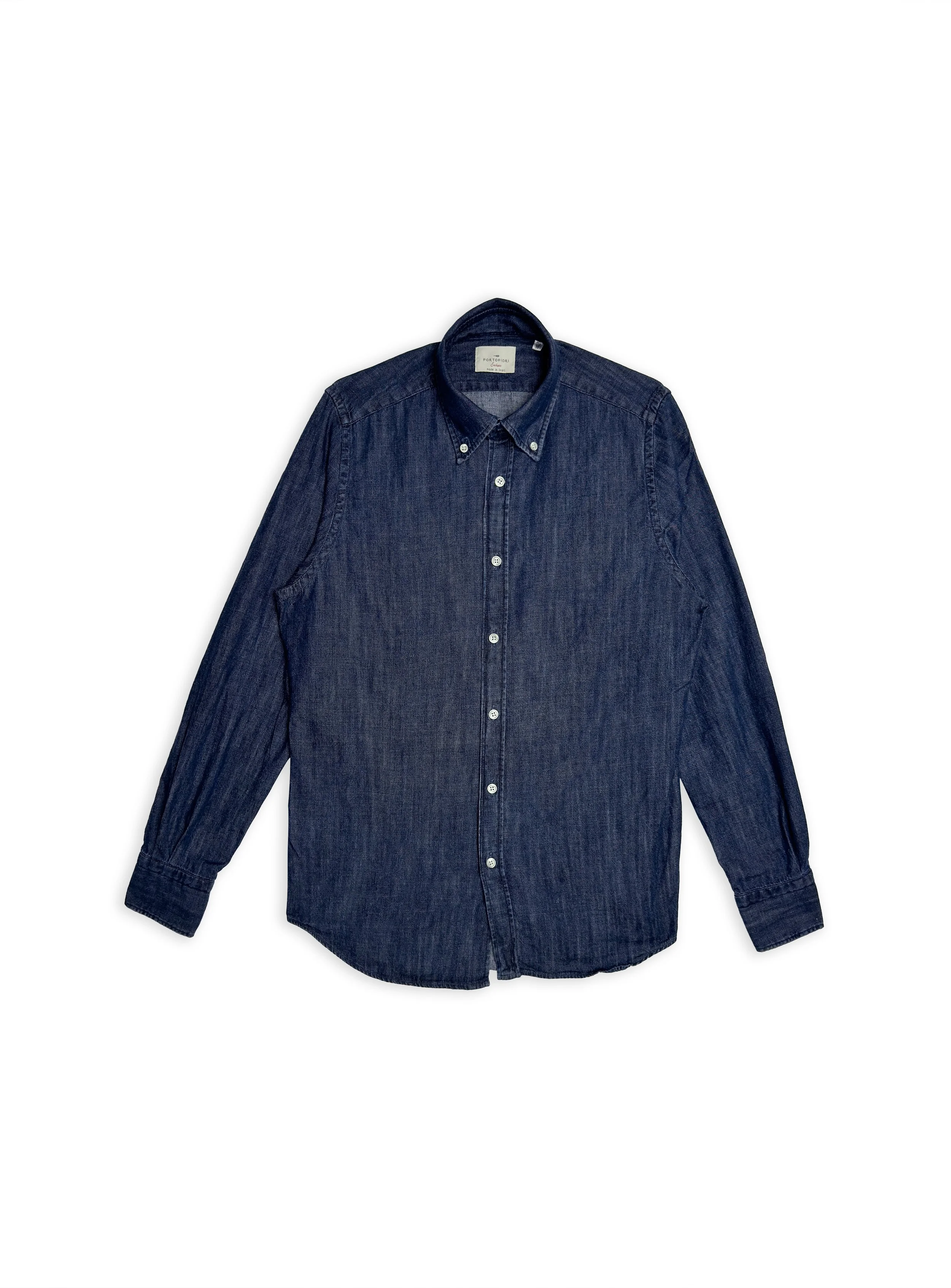 Camicia Portofiori sartoriale in cotone regular fit.