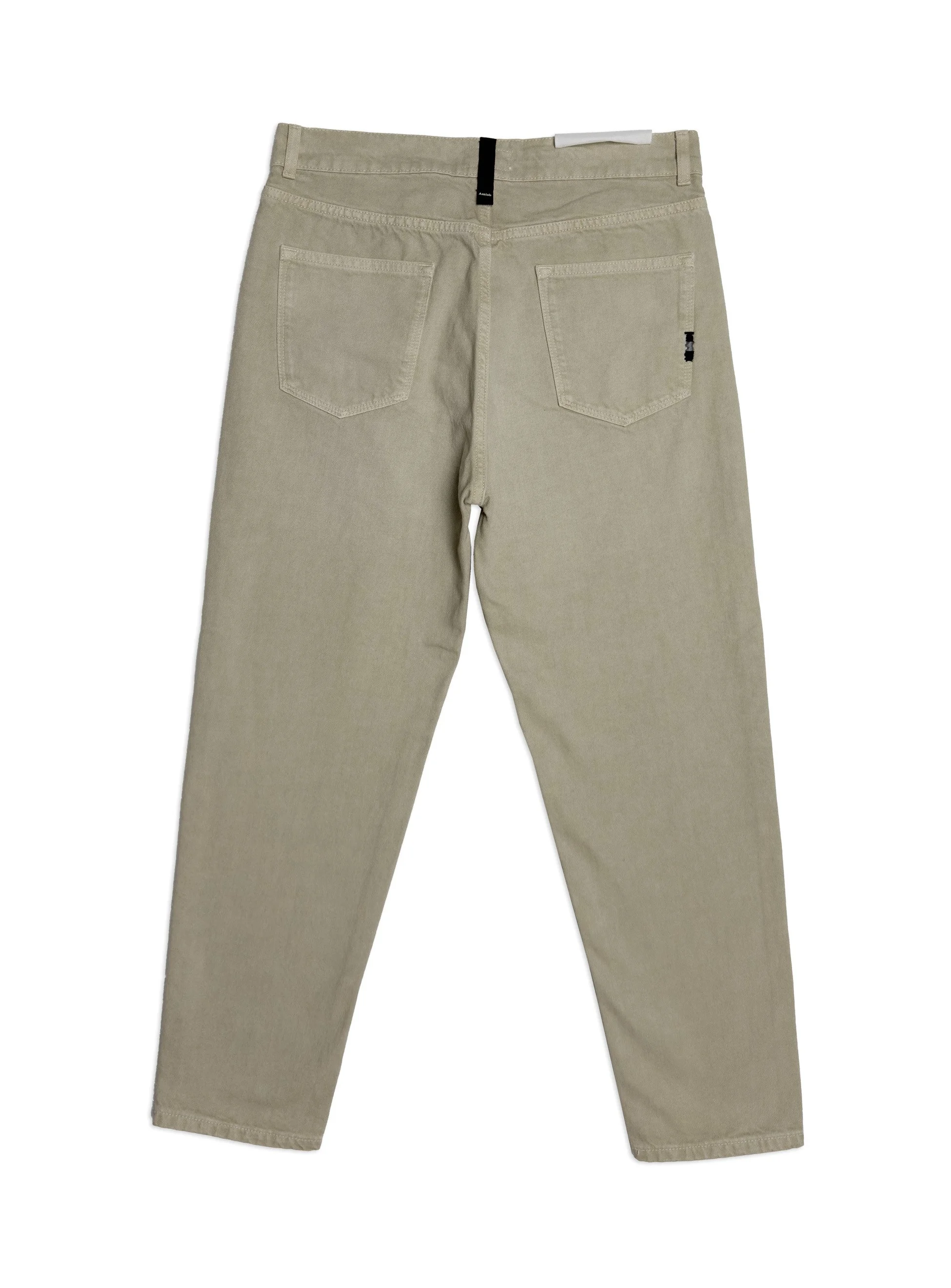 Jeans Amish bull colorato tinta unita e senza strappi. Vestibilità carrot.