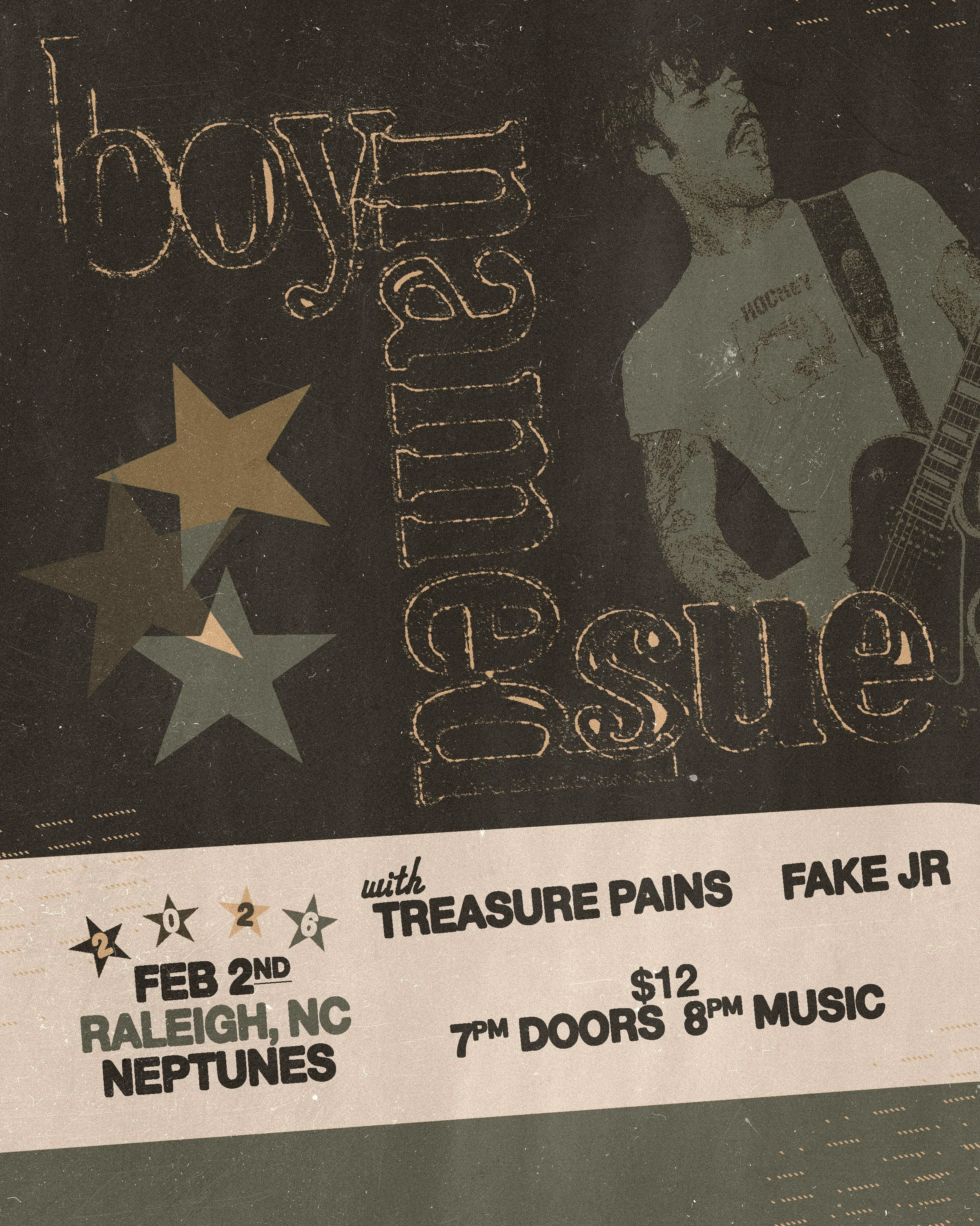 BOY NAMED SUE // TREASURE PAINS // FAKE JR