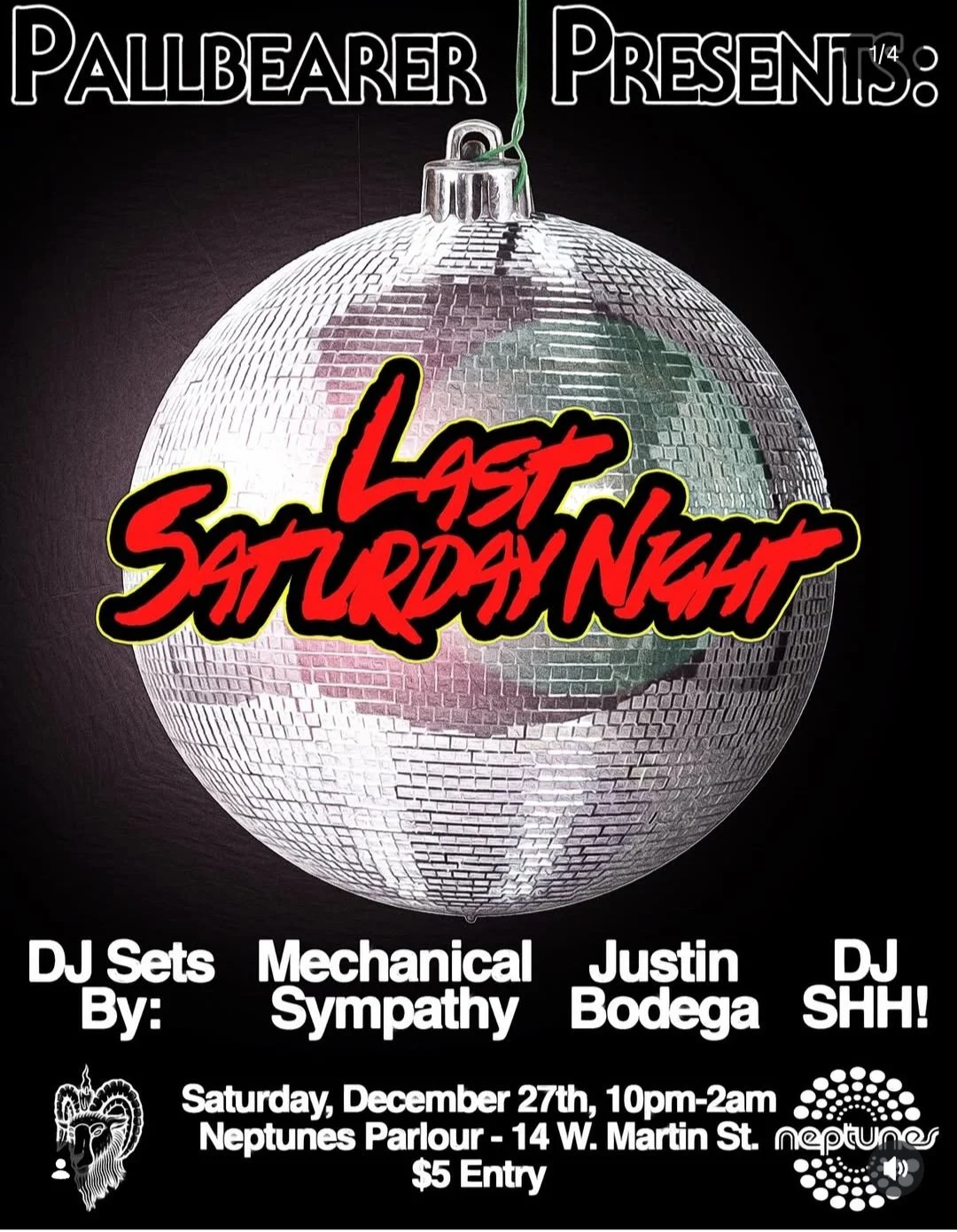 LAST SATURDAY NIGHT! MECHANICAL SYMPATHY // JUSTIN BODEGA // SHH!