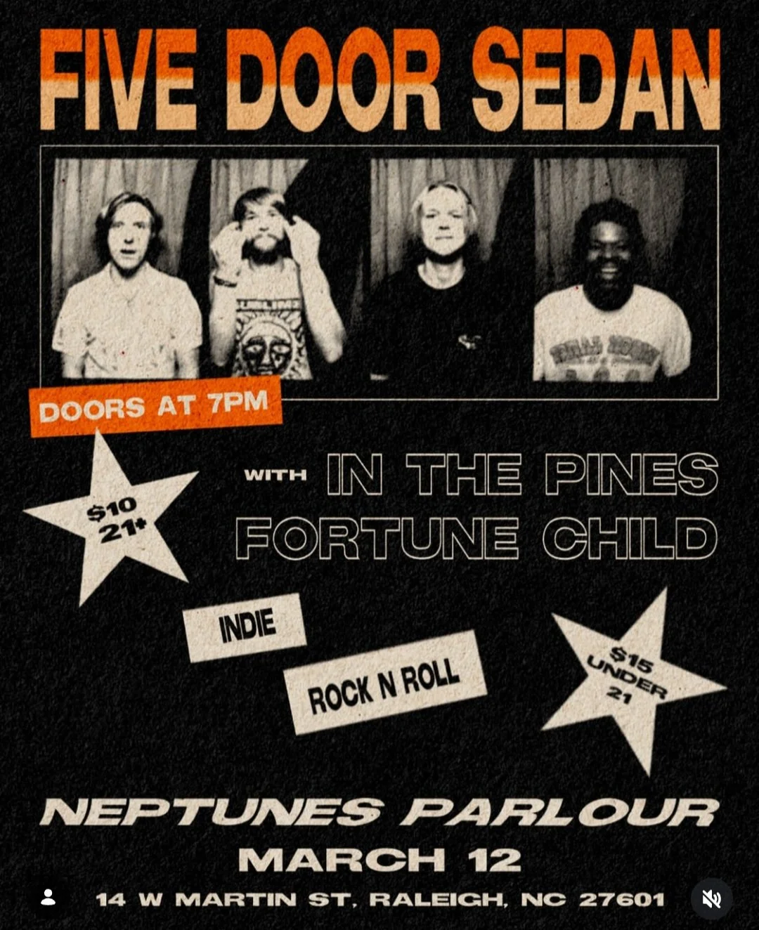 FIVE DOOR SEDAN // IN THE PINES // FORTUNE CHILD