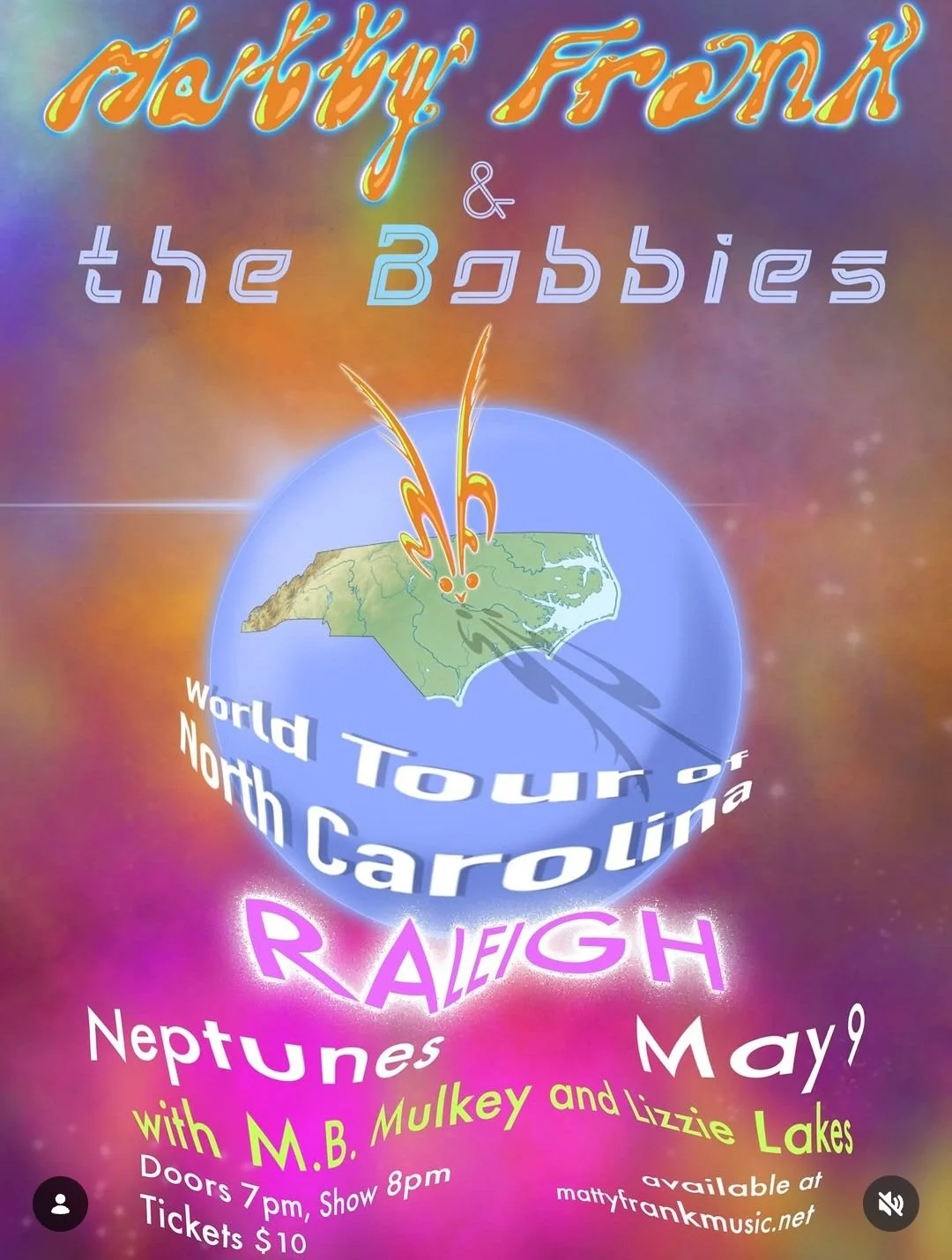 MATTY FRANK &amp; THE BOBBIES // MB MULKEY // LIZZIE LAKES